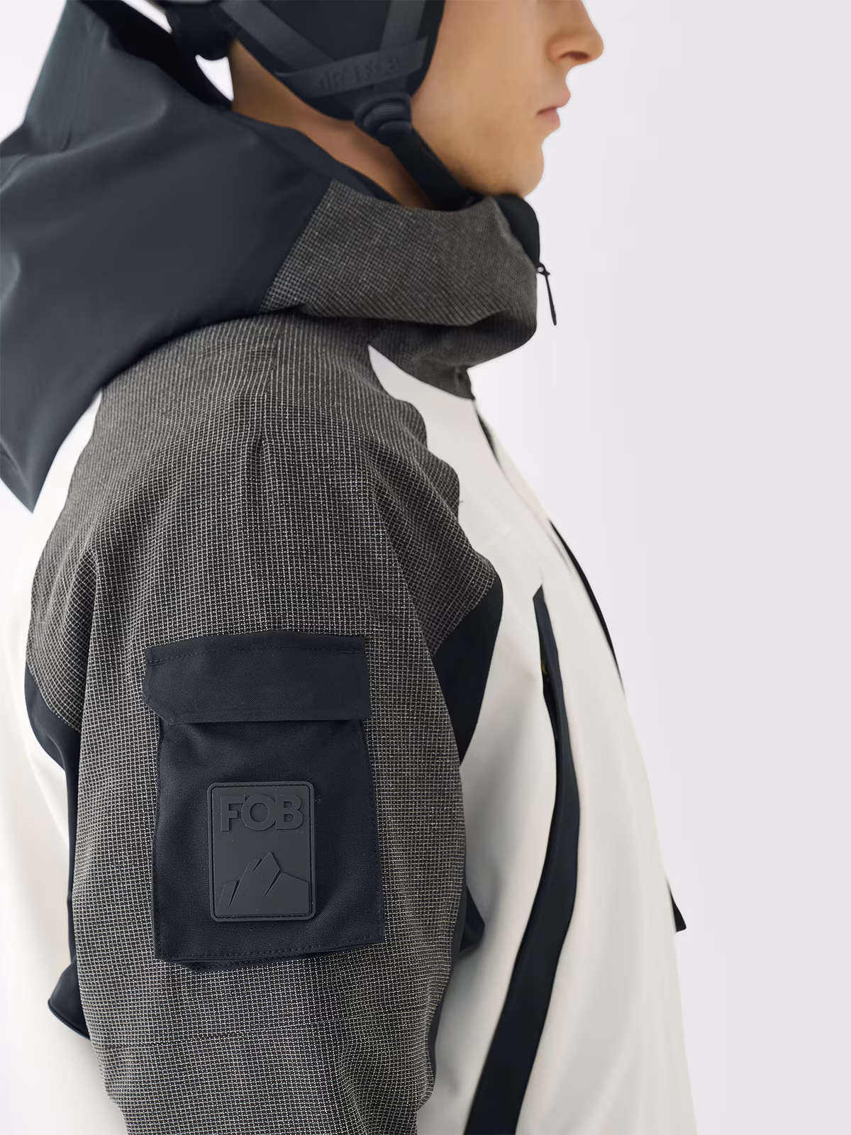 Kurtka snowboardowa membrana 10000 męska - biała