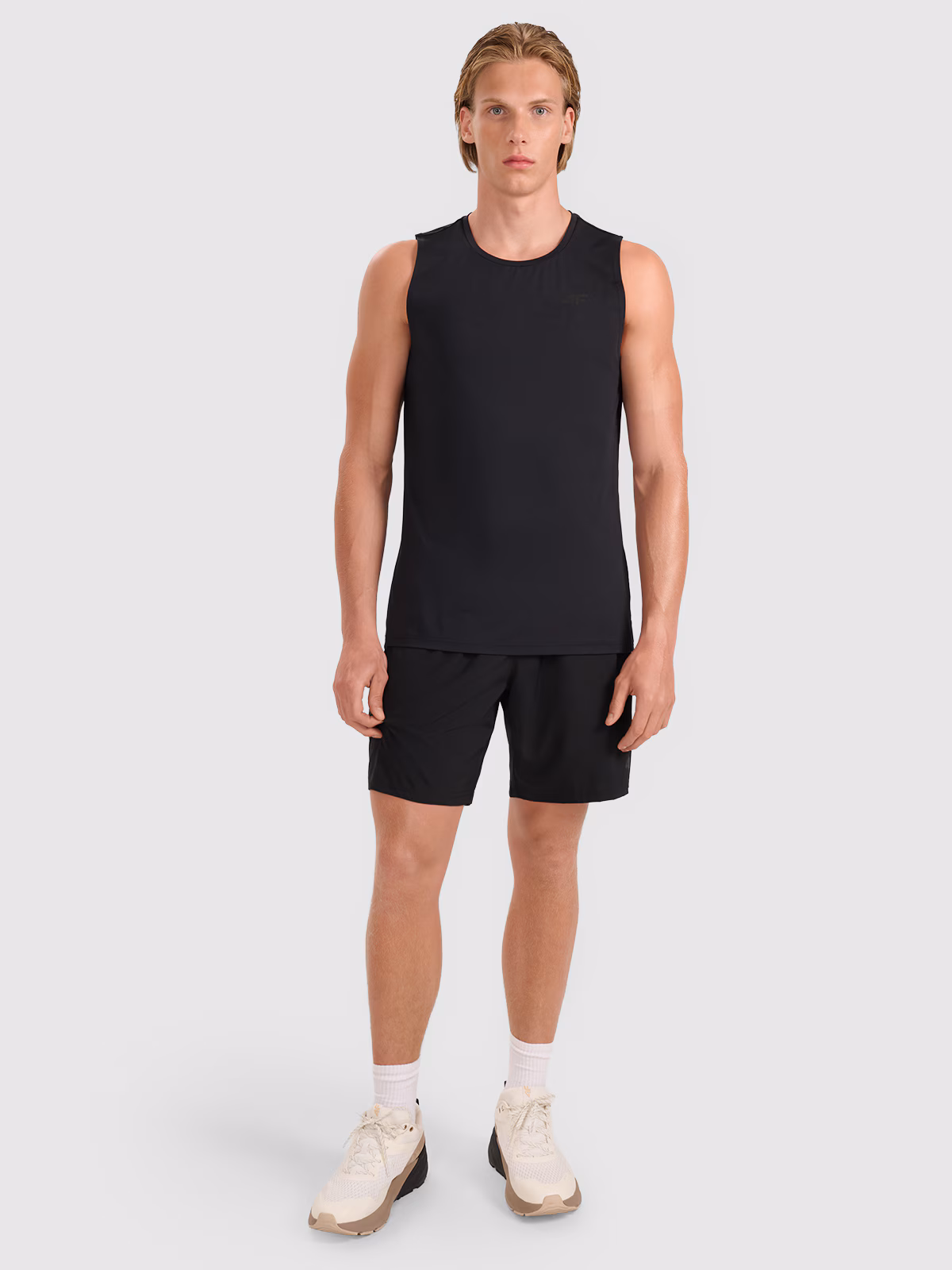 Spodenki treningowe szybkoschnące męskie - czarne