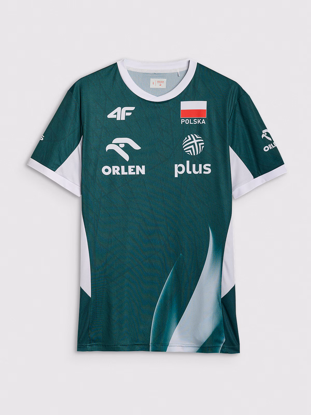 Koszulka meczowa replika domowa męska 4F x Polska Siatkówka - biała