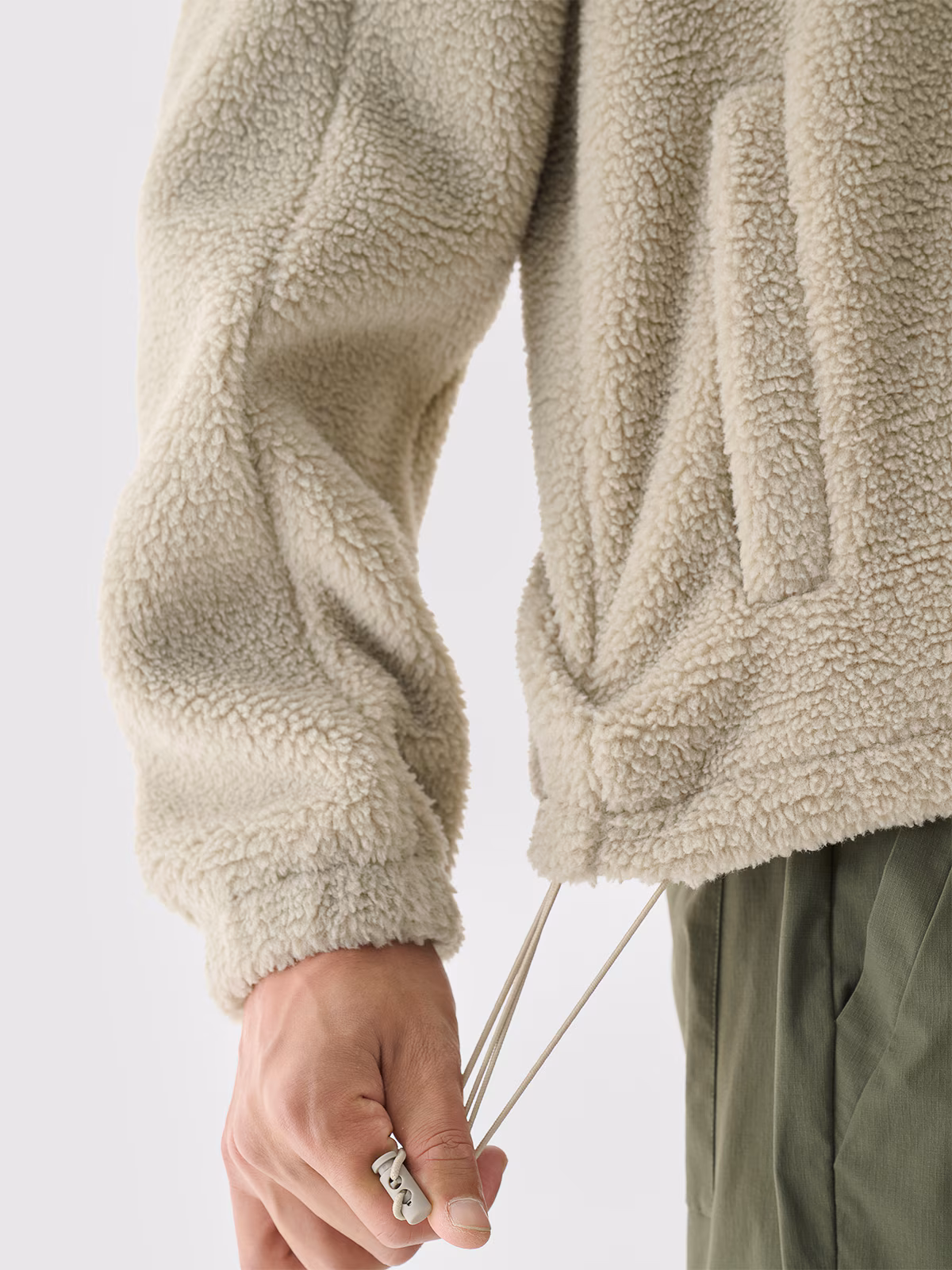 Polar sherpa nierozpinany ze stójką męski Outhorn - czarny