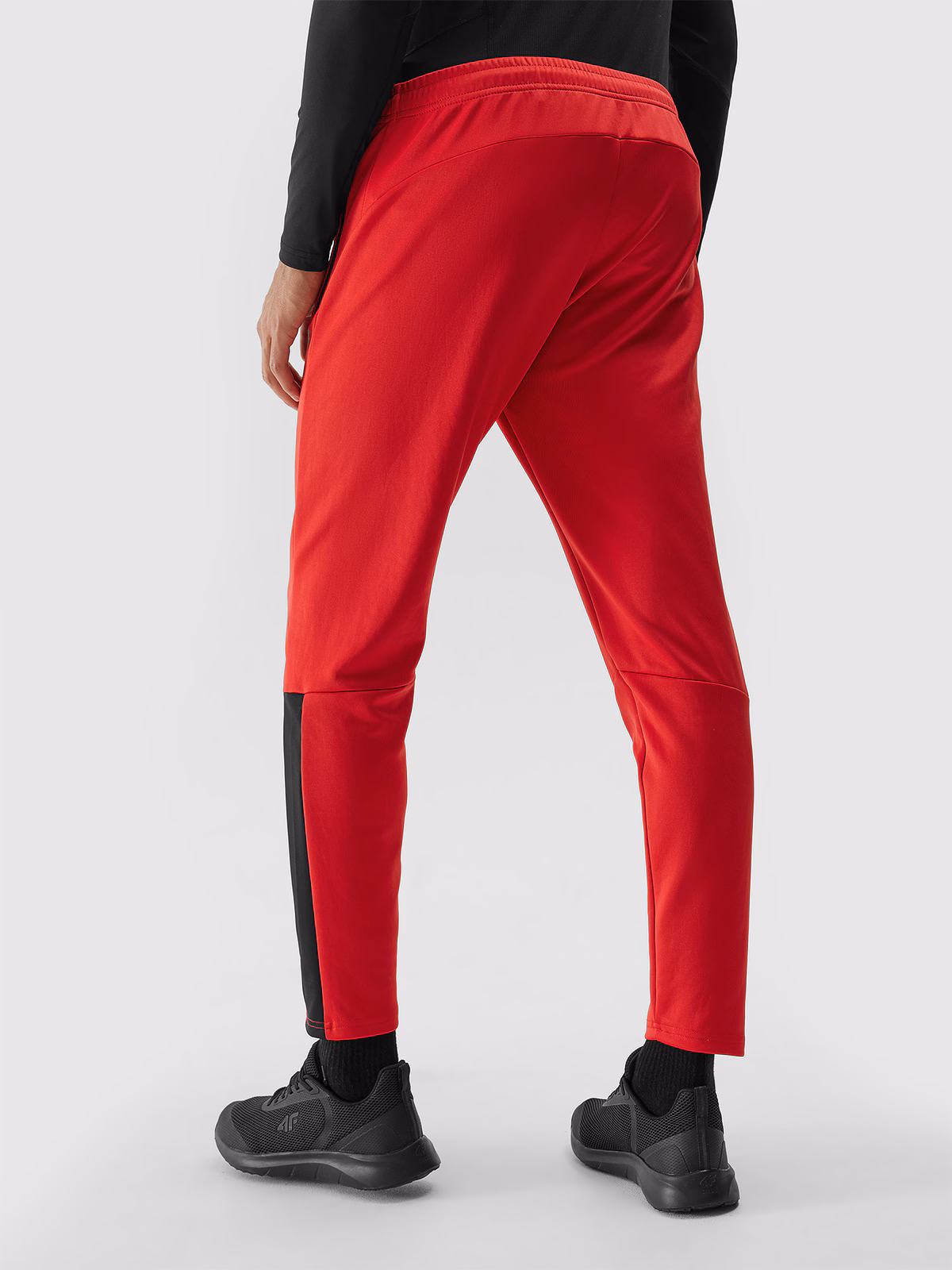 Spodnie treningowe szybkoschnące męskie - czerwone