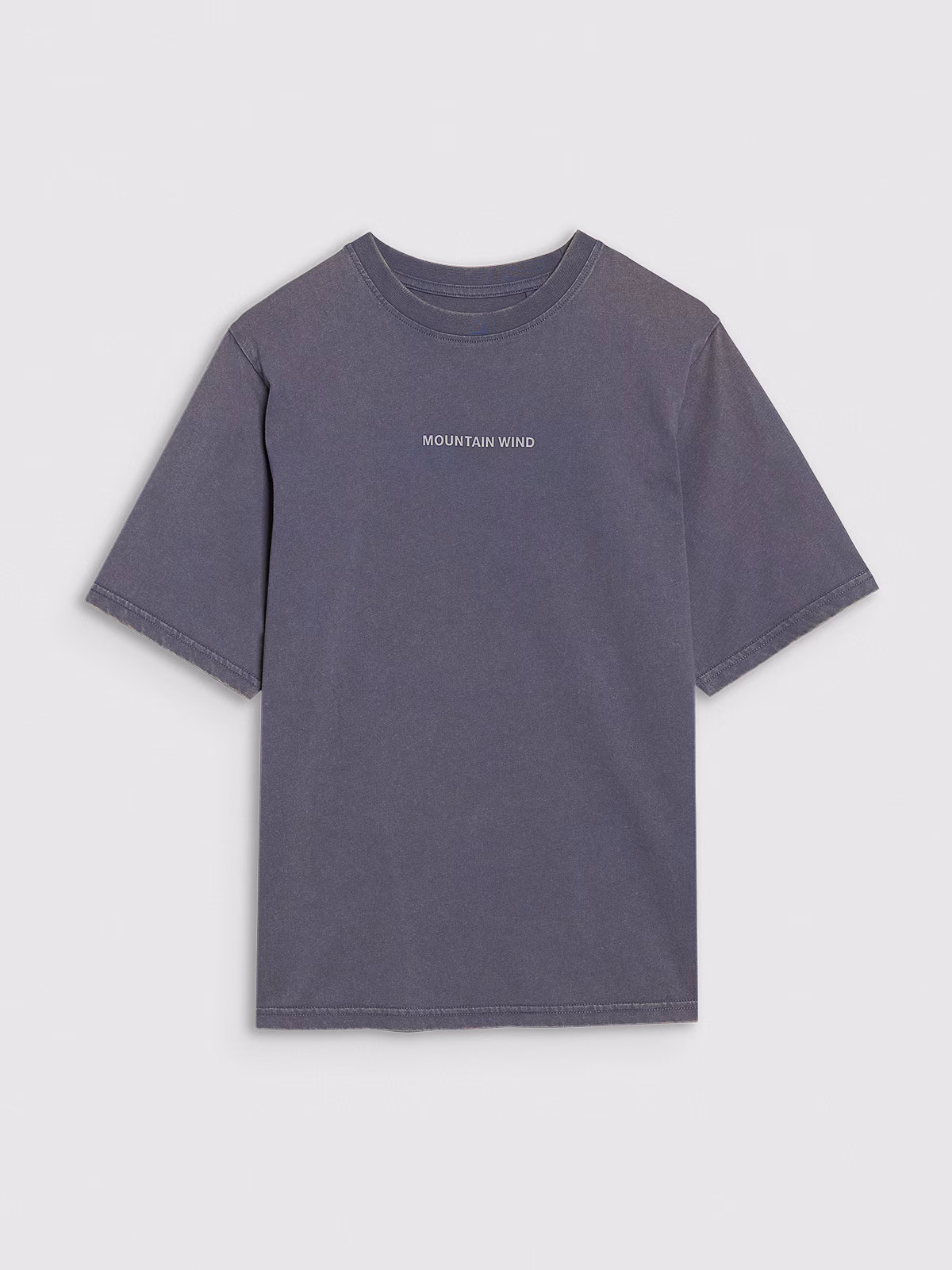 T-shirt oversize z nadrukiem chłopięcy - szary