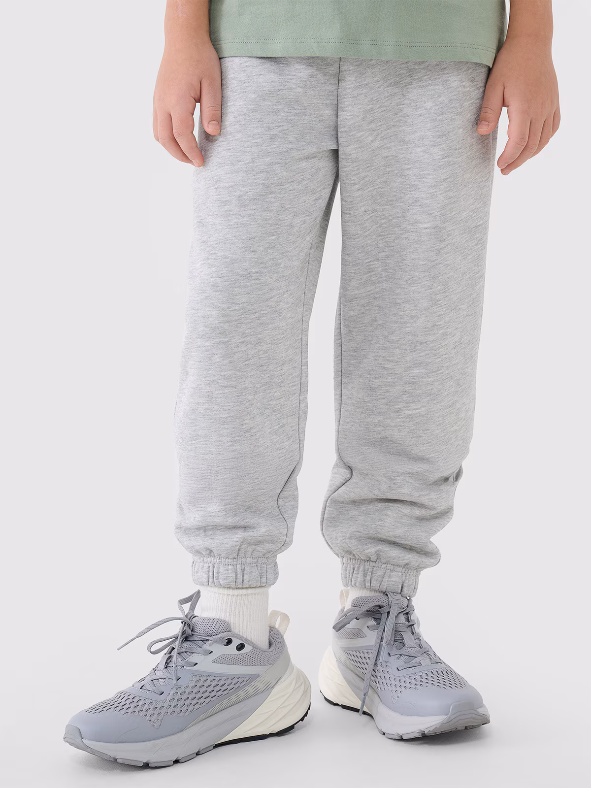 Spodnie dresowe joggery chłopięce - szare