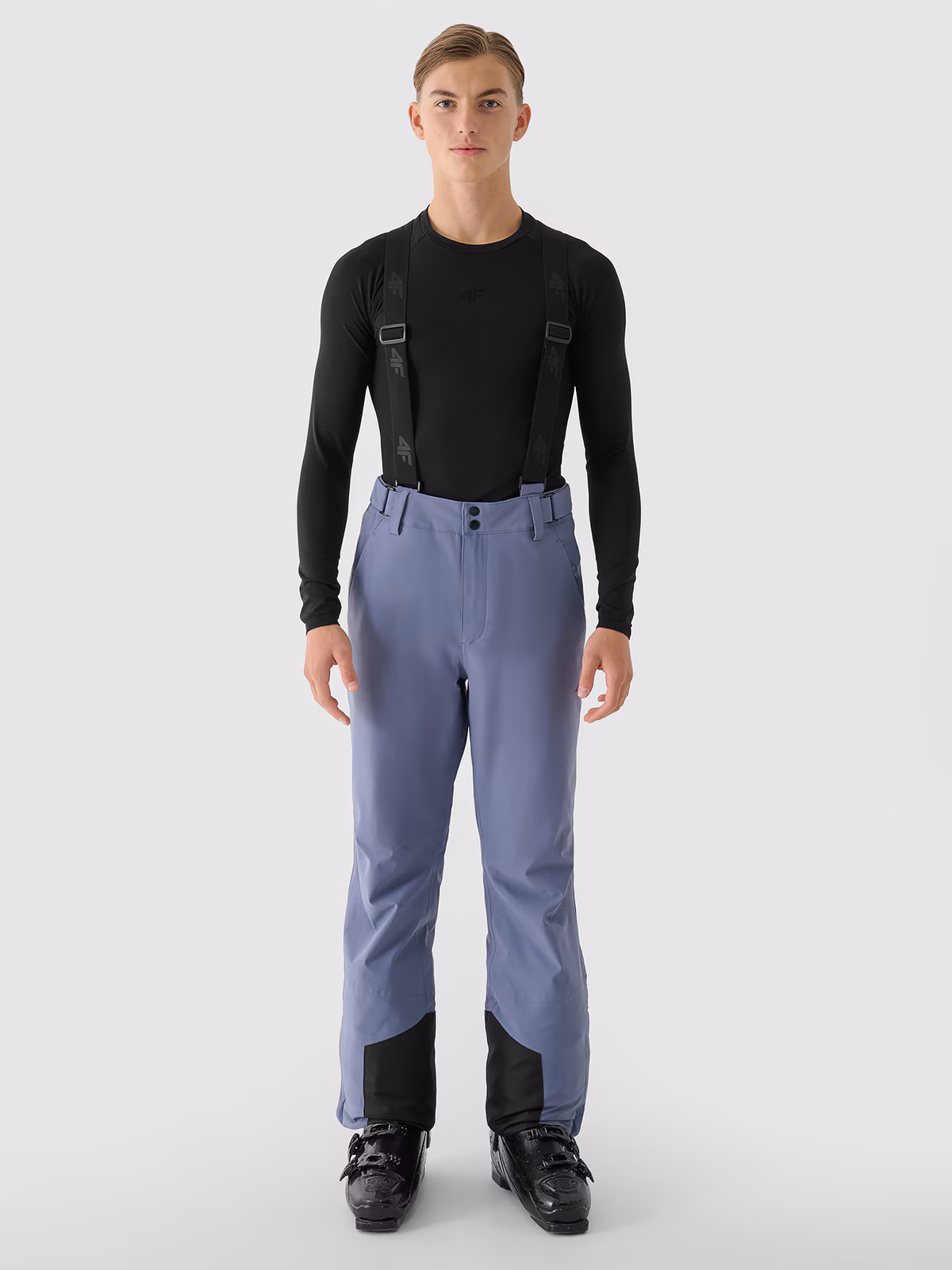 Bielizna termoaktywna bezszwowa (góra) męska - czarna