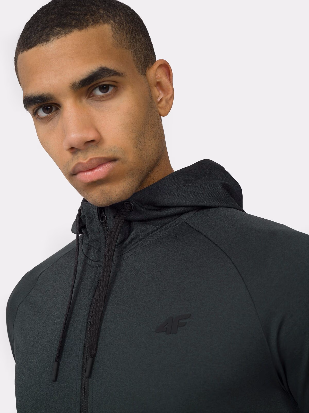 Bluza treningowa rozpinana z kapturem męska