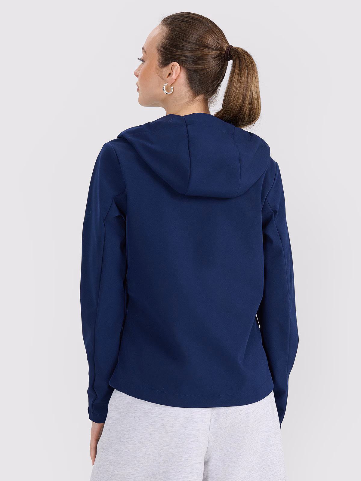 Kurtka softshell wiatroodporna membrana 5000 damska - czarna