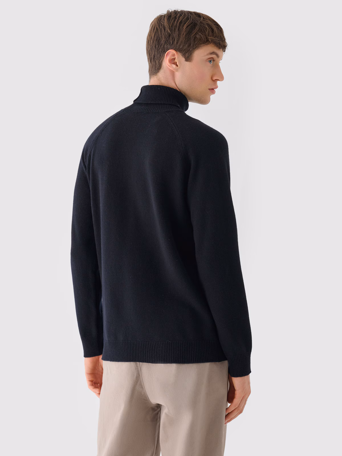 Golf wełniany męski Outhorn - czarny