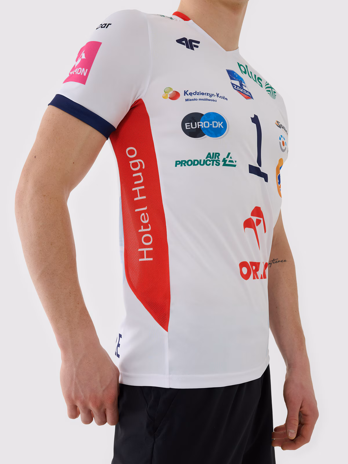 Koszulka meczowa replika domowa z sezonu 2024/25 męska 4F x Zaksa Kędzierzyn Koźle - Kurek - multikolor