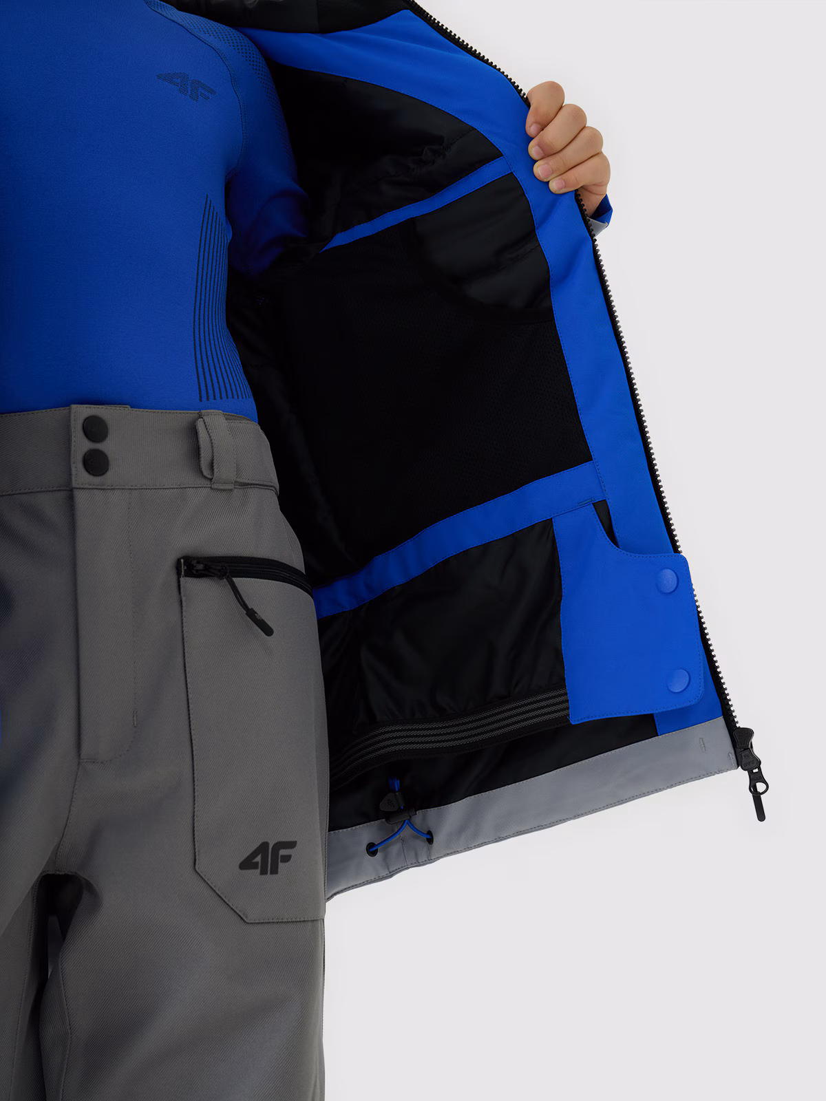 Kurtka narciarska membrana 10000 chłopięca - zielona