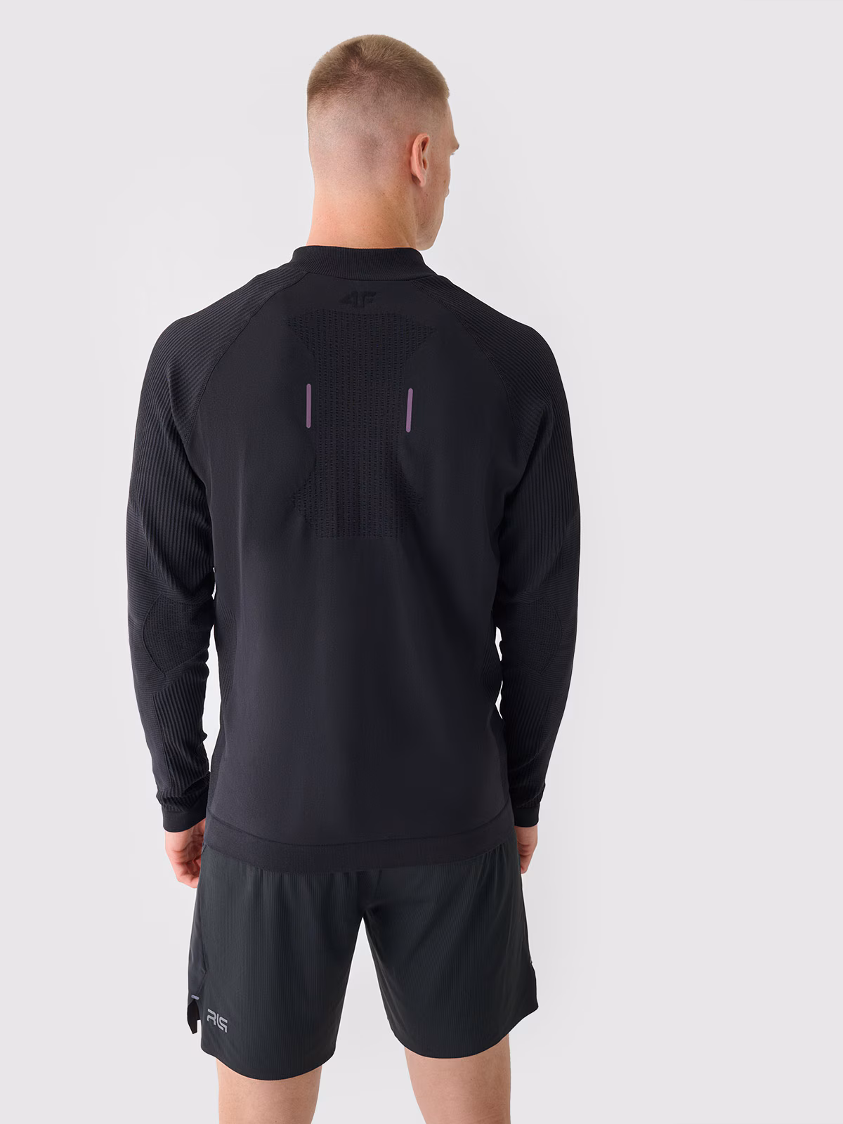 Bluza treningowa szybkoschnąca męska 4F x Robert Lewandowski - czarna