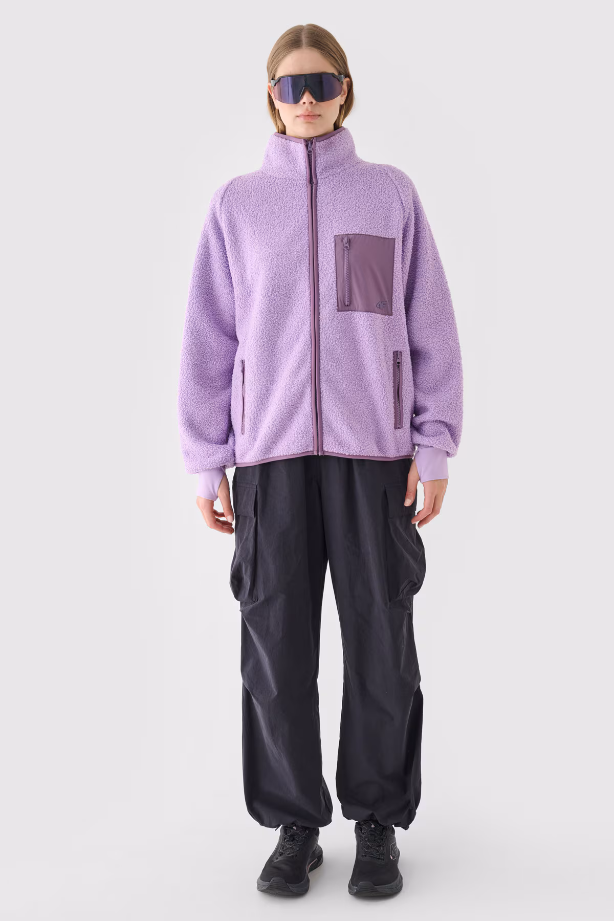 Polar sherpa ze stójką damski - beżowy