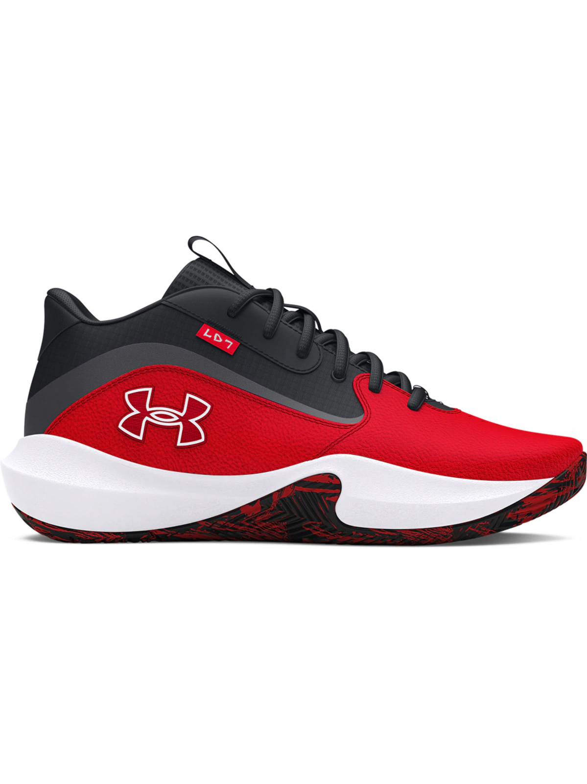 Buty do koszykówki uniseks Under Armour UA Lockdown 7 - białe