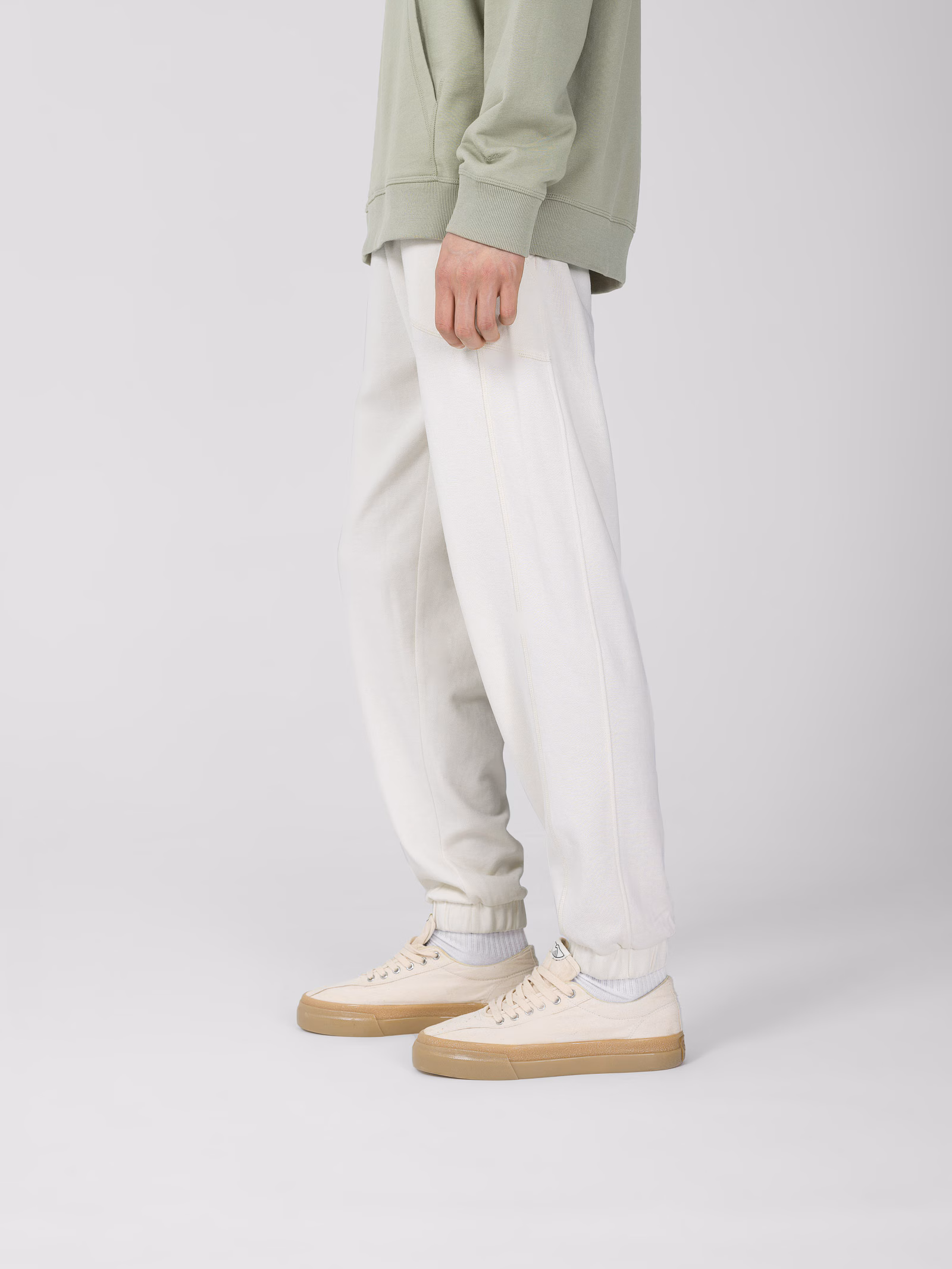 Spodnie dresowe męskie Outhorn - złamana biel