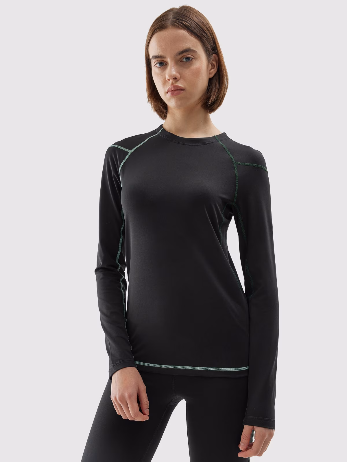 Bielizna termoaktywna skiturowa (góra) damska - czarna