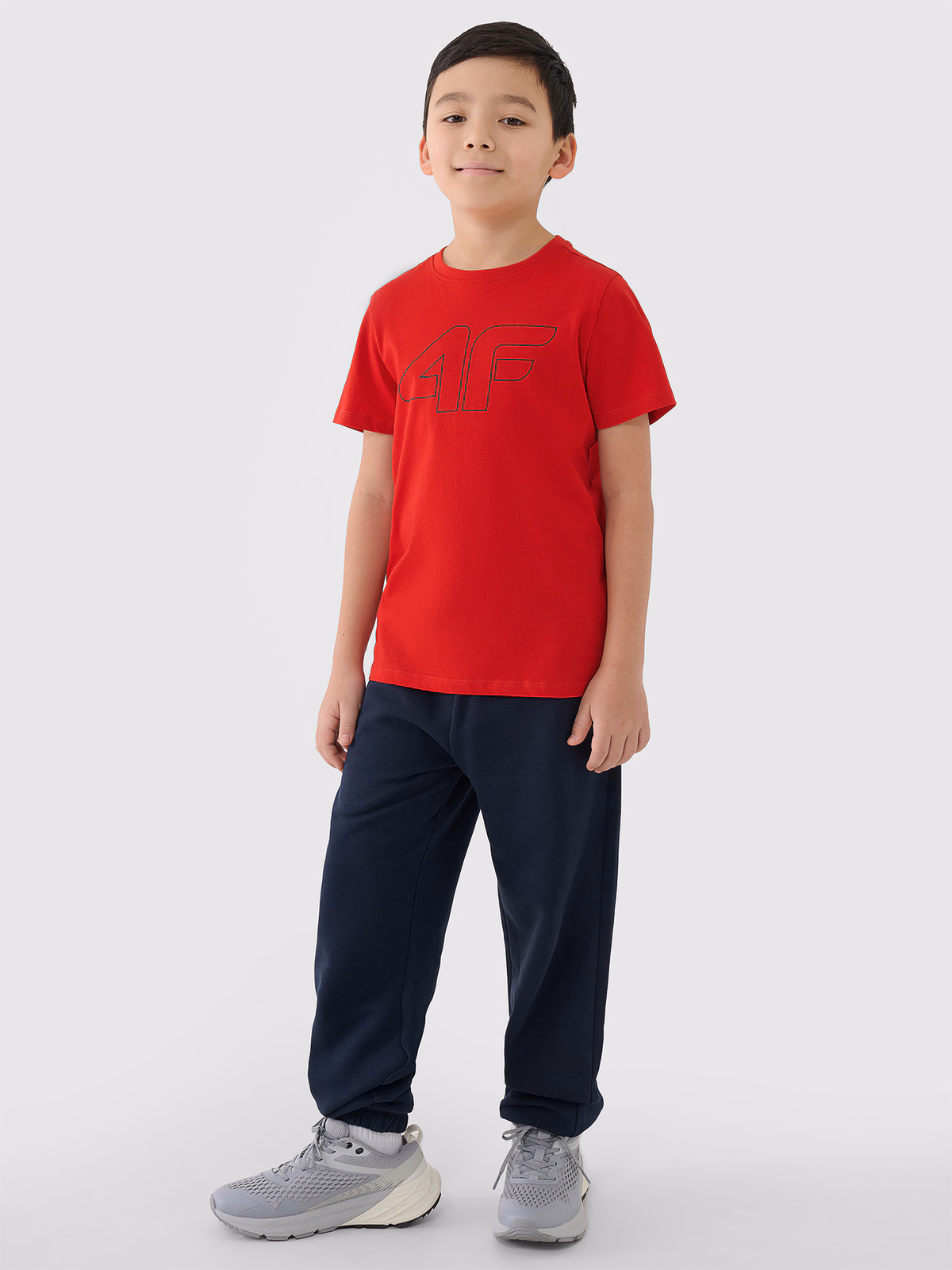 T-shirt z nadrukiem chłopięcy - turkusowy