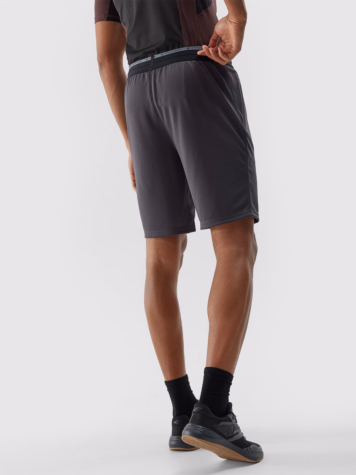 Spodenki treningowe szybkoschnące męskie - szare