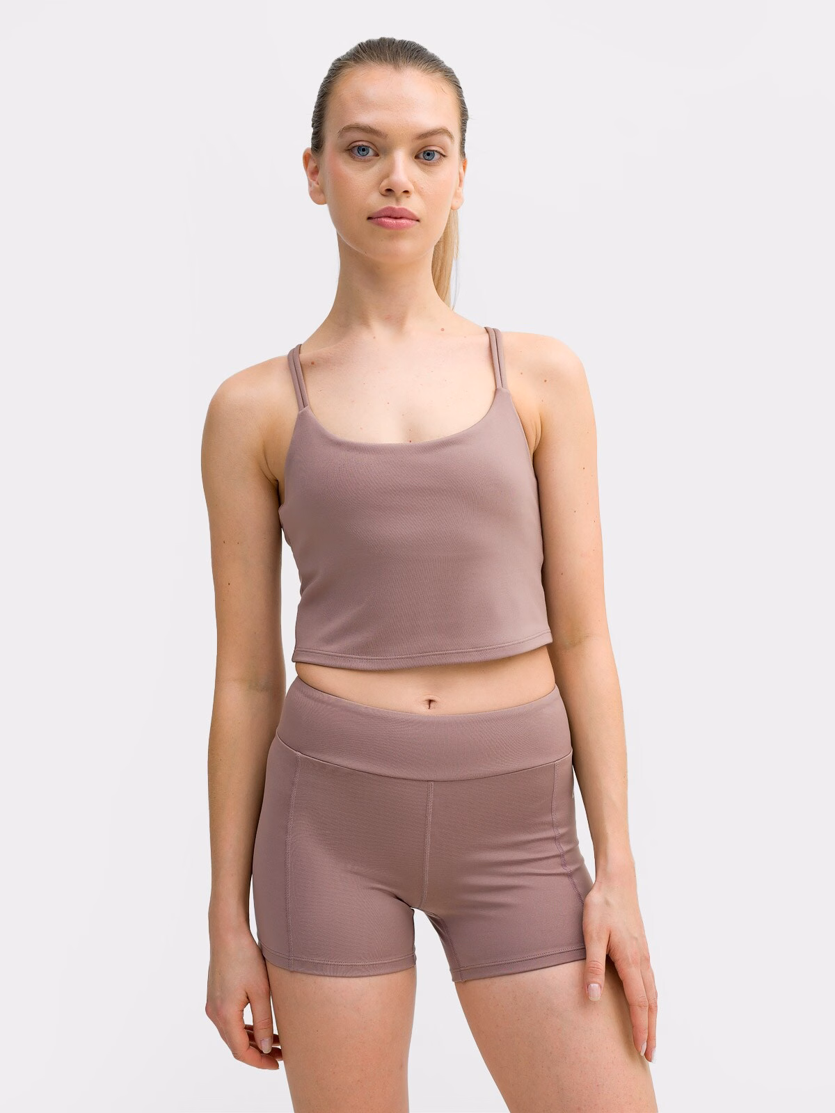 Crop top do jogi i pilatesu z materiałów z recyklingu damski