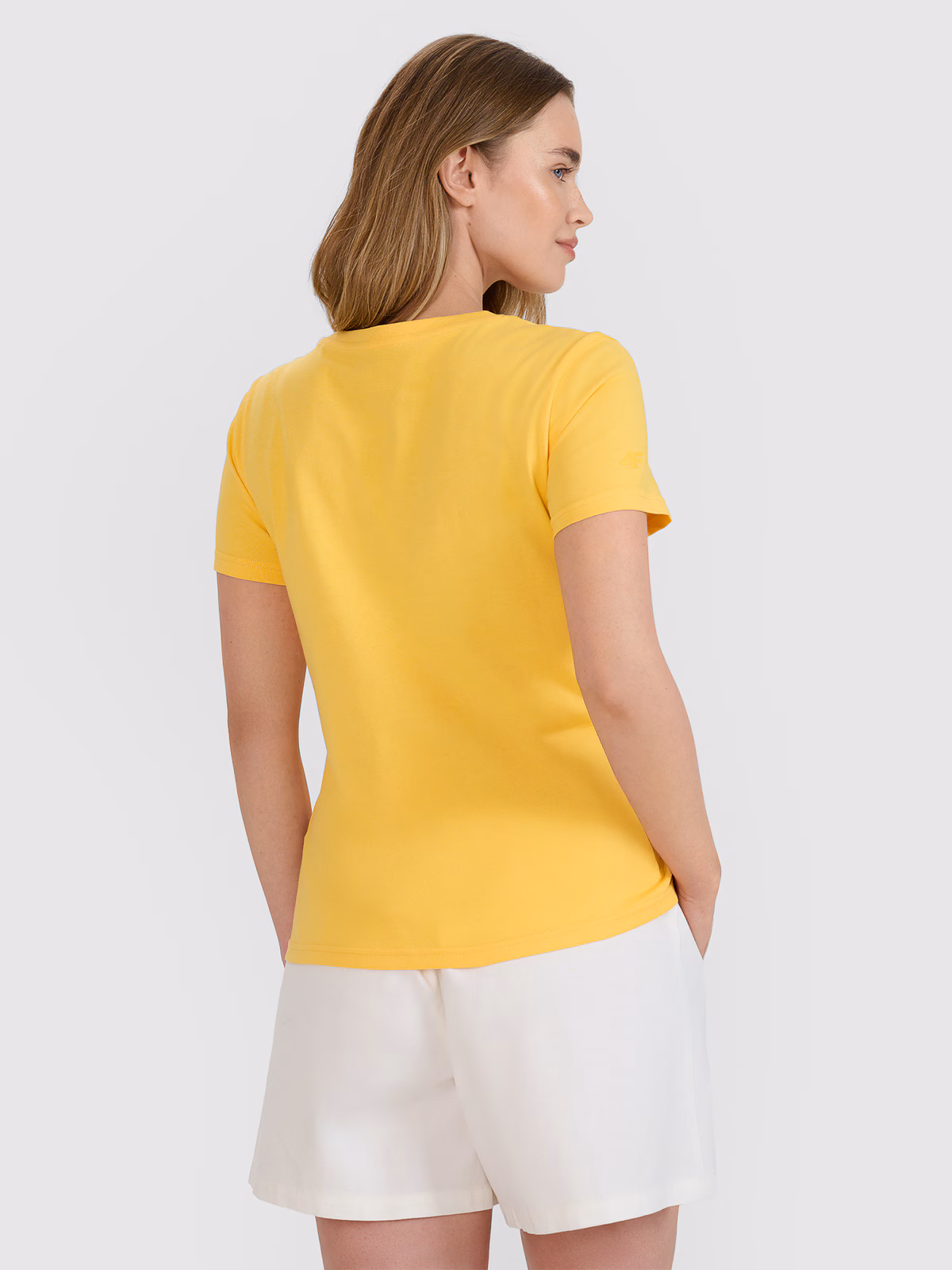 T-shirt regular z nadrukiem damski - czarny