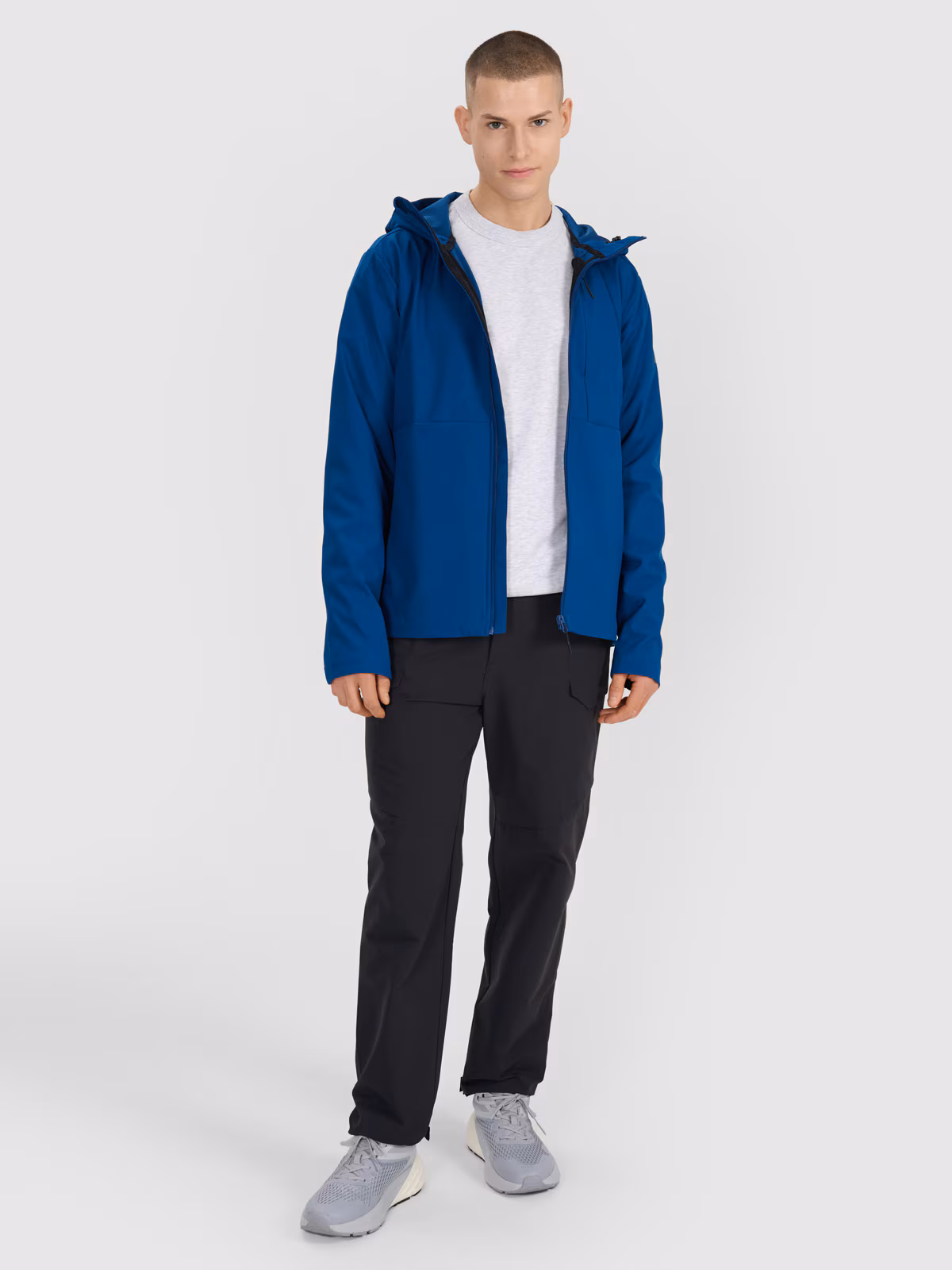 Kurtka softshell wiatroodporna męska - turkusowa