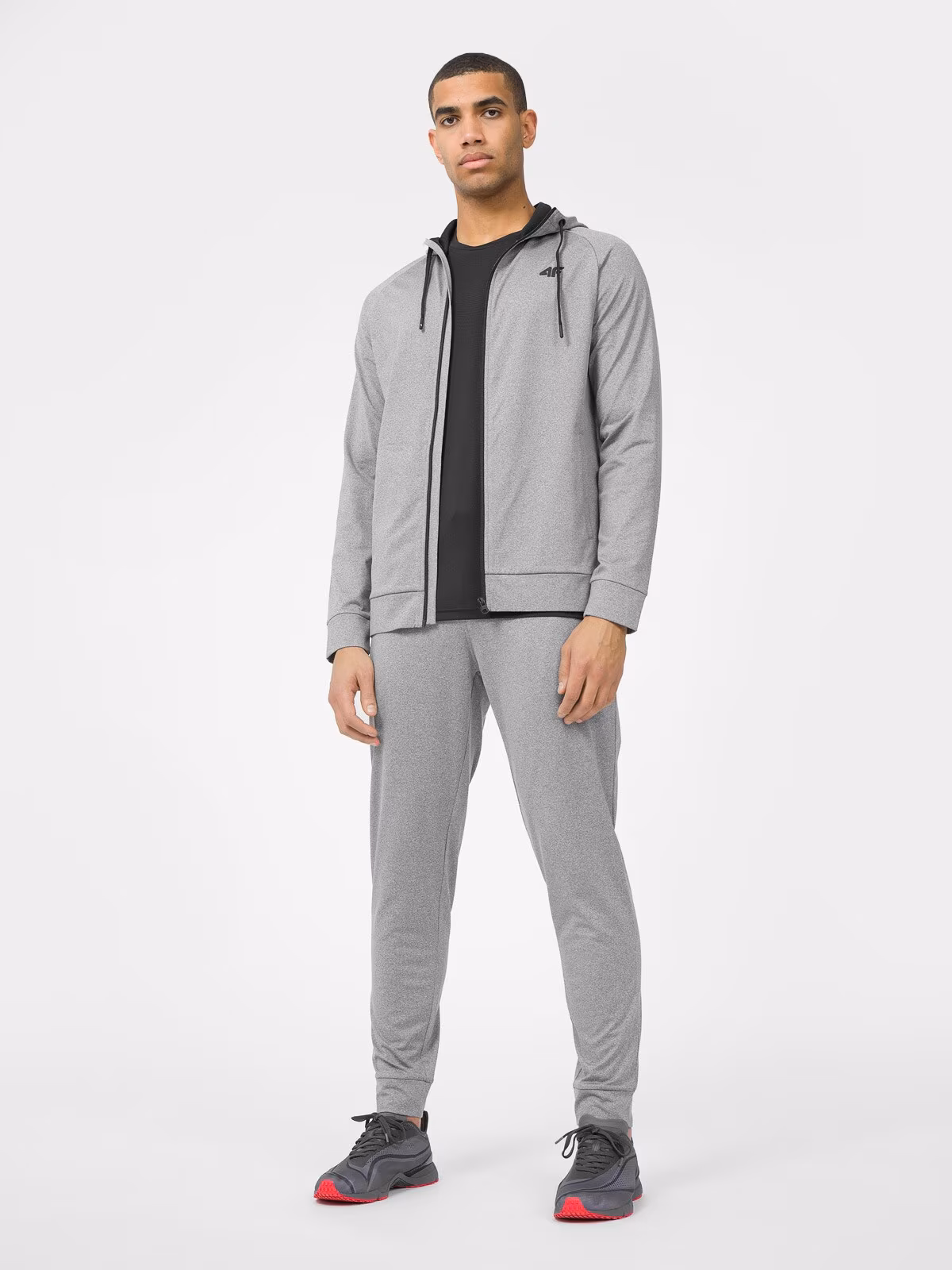 Bluza treningowa rozpinana z kapturem męska