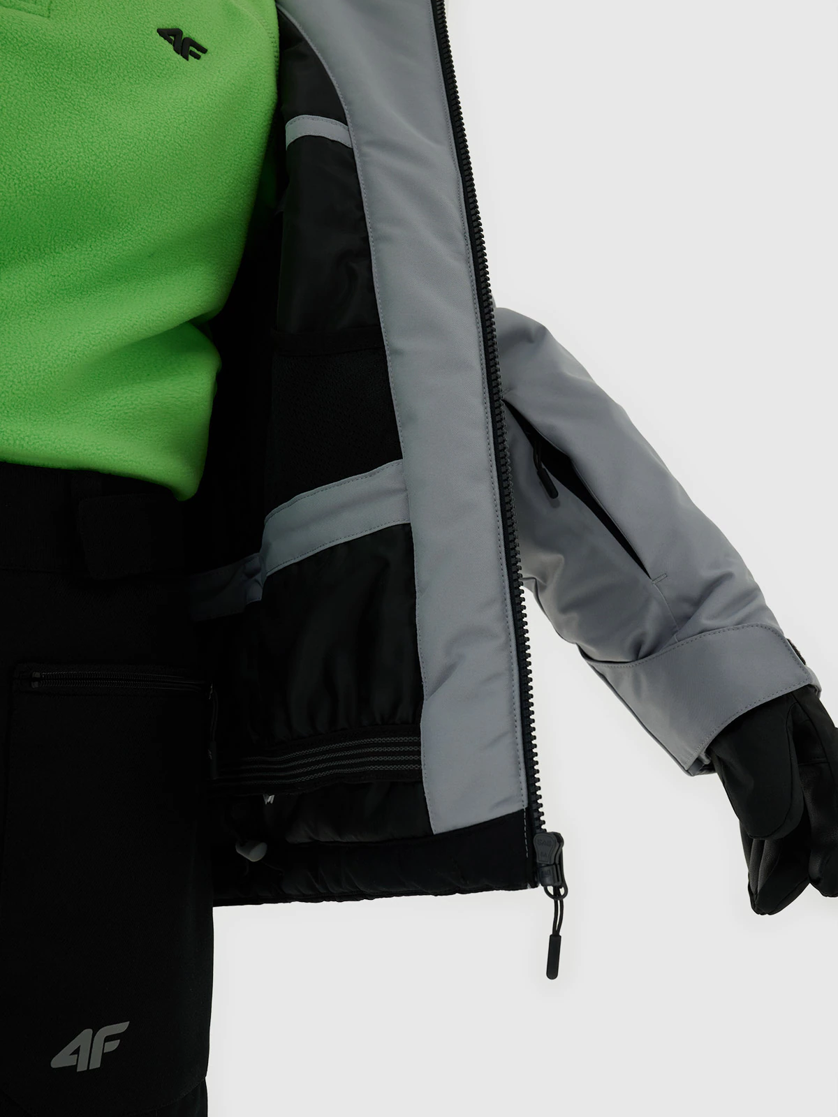 Kurtka narciarska membrana 5000 chłopięca - zielona