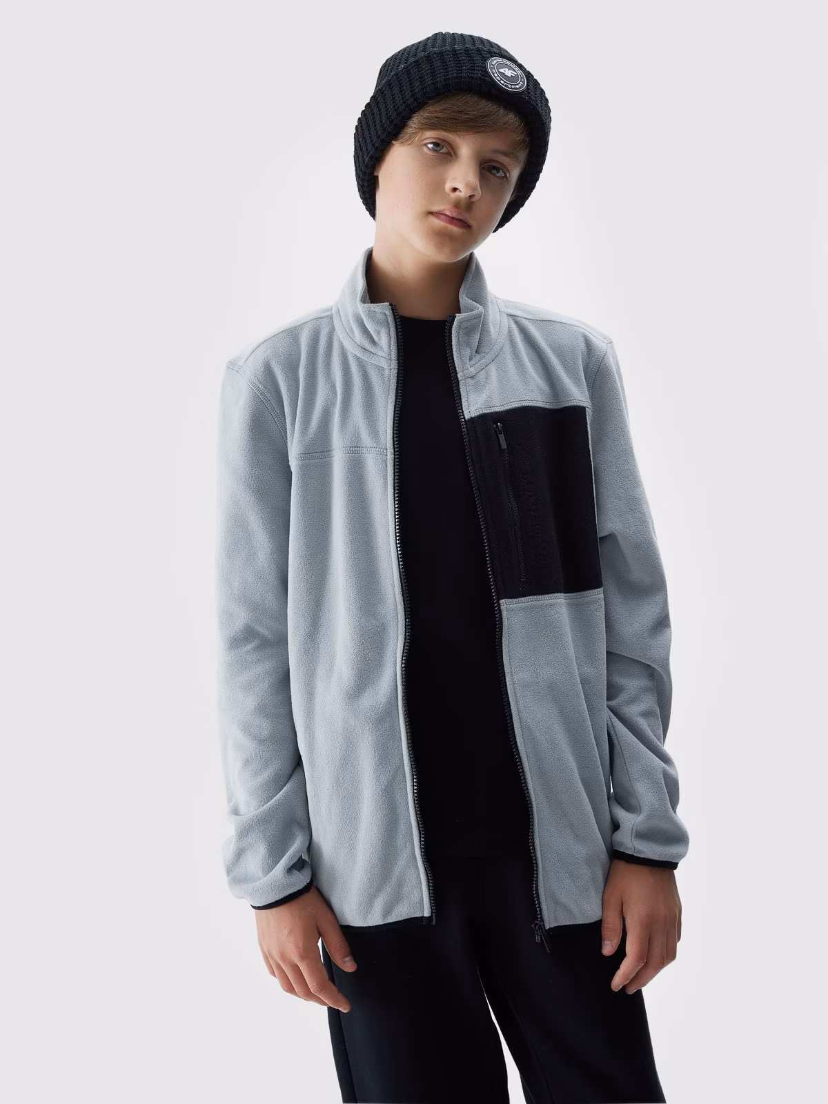 Polar regular ze stójką chłopięcy - szary