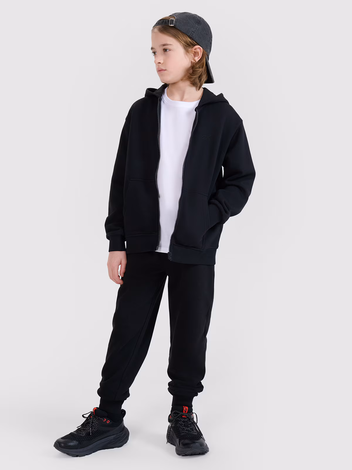 Spodnie dresowe joggery chłopięce - czarne