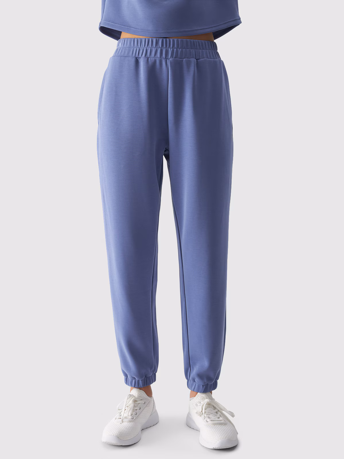 Spodnie dresowe z modalem damskie - fioletowe