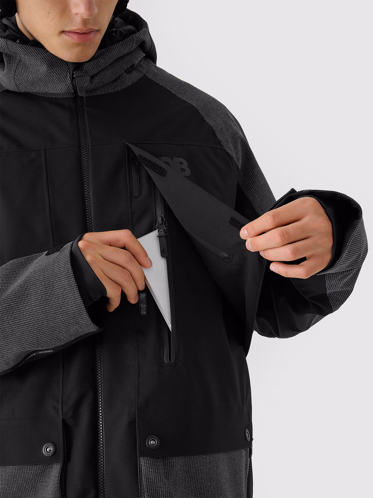 Kurtka snowboardowa membrana 10000 męska - biała