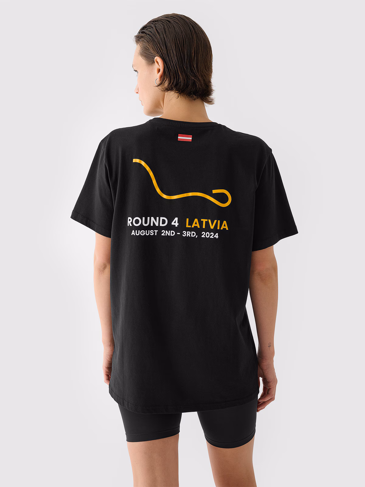 T-shirt z nadrukiem uniseks 4F x Drift Masters - czarny