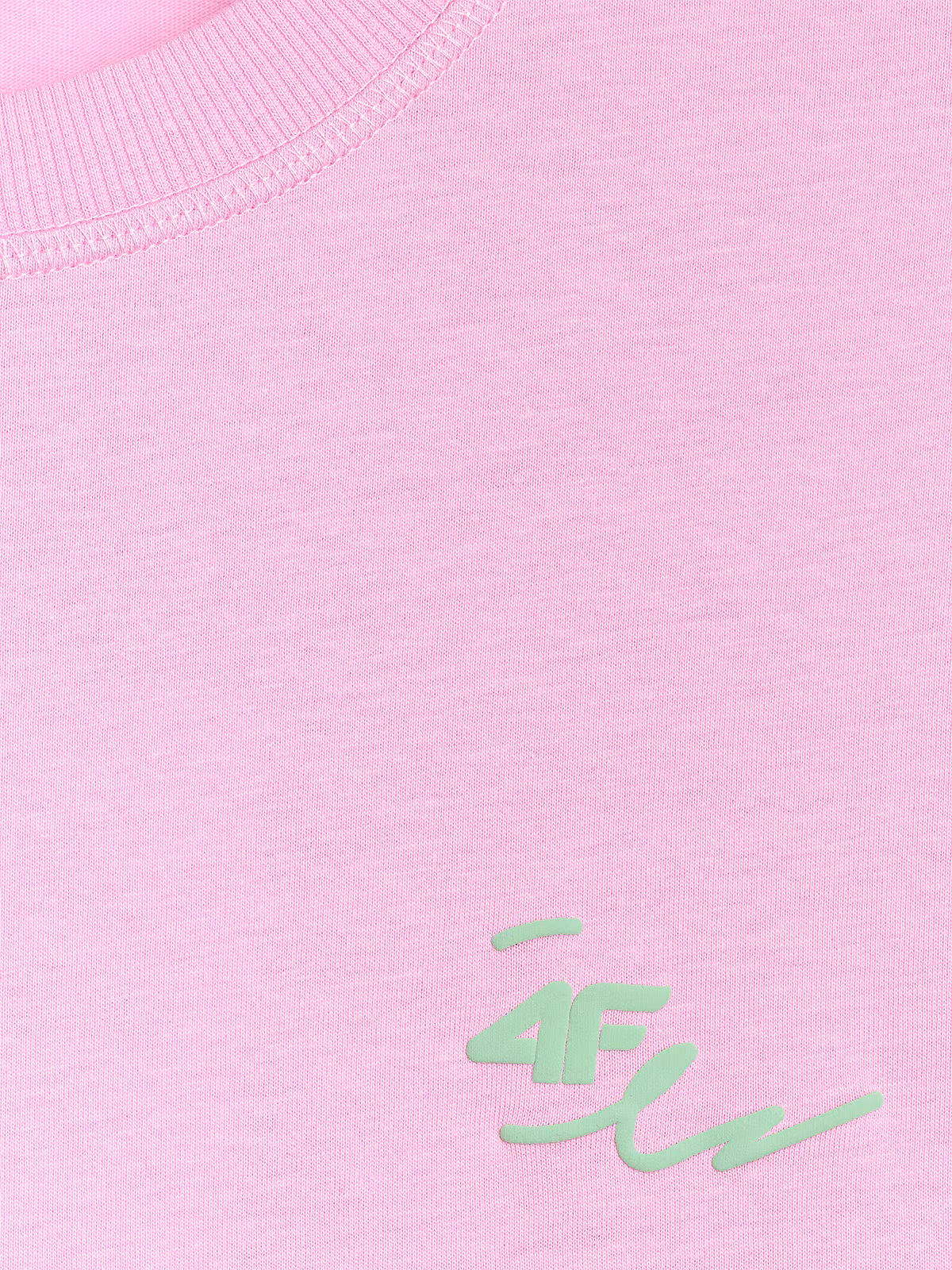 T-shirt oversize z nadrukiem damski - żółty