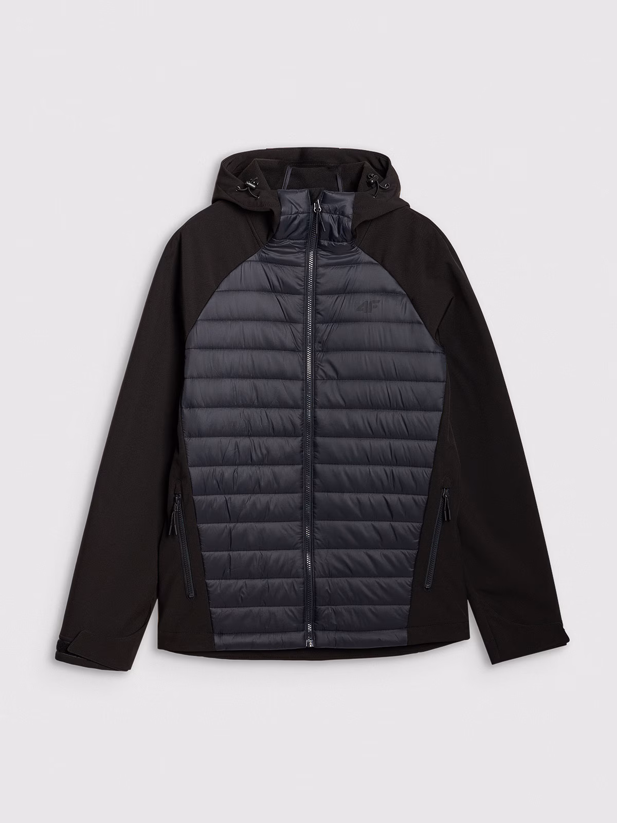 Kurtka softshell wiatroodporna membrana 5000 męska - czarna