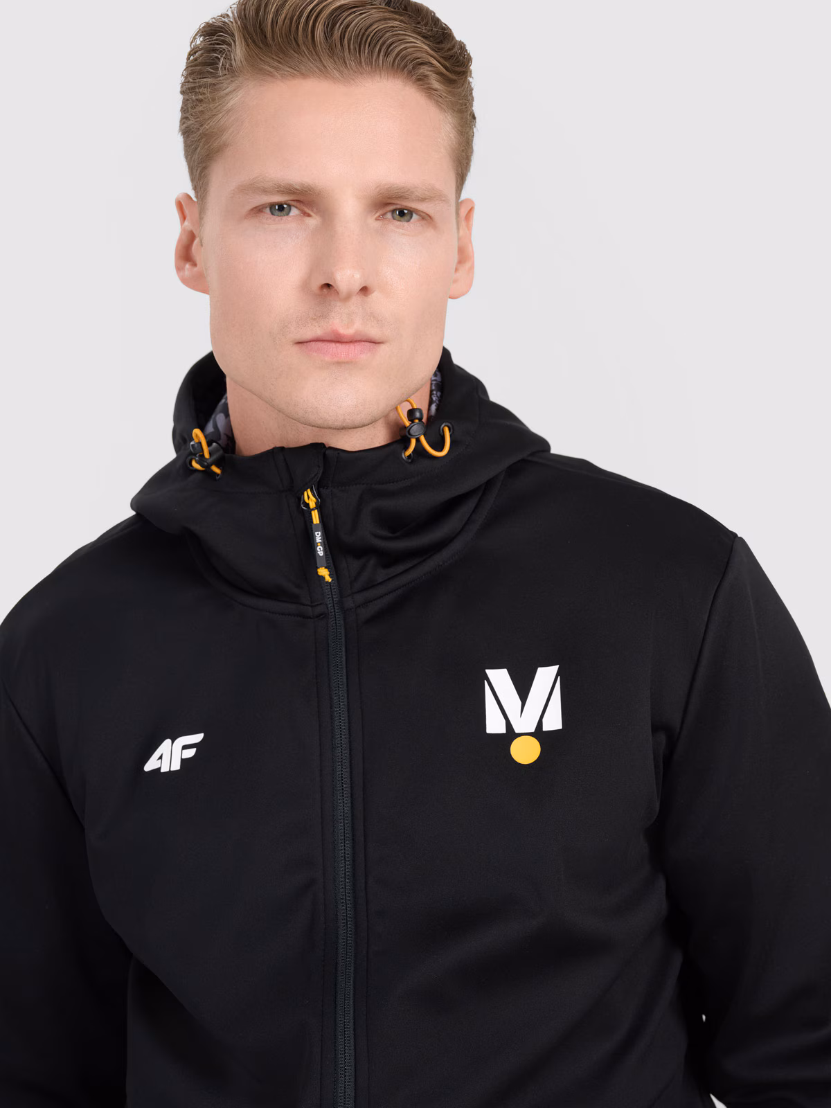 Kurtka softshell wiatroodporna membrana 5000 uniseks 4F x Drift Masters - czarna