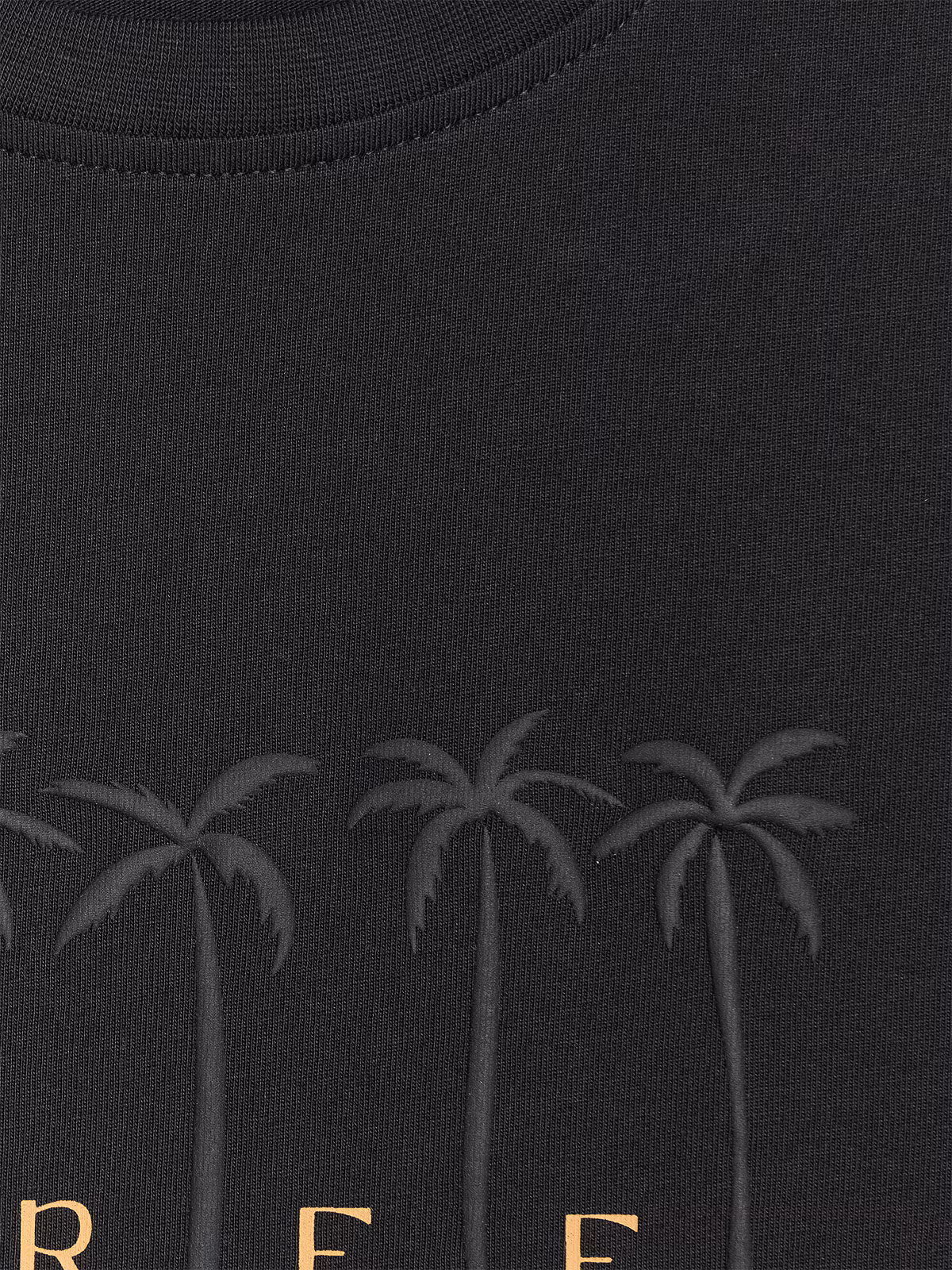 T-shirt regular z nadrukiem damski - beżowy