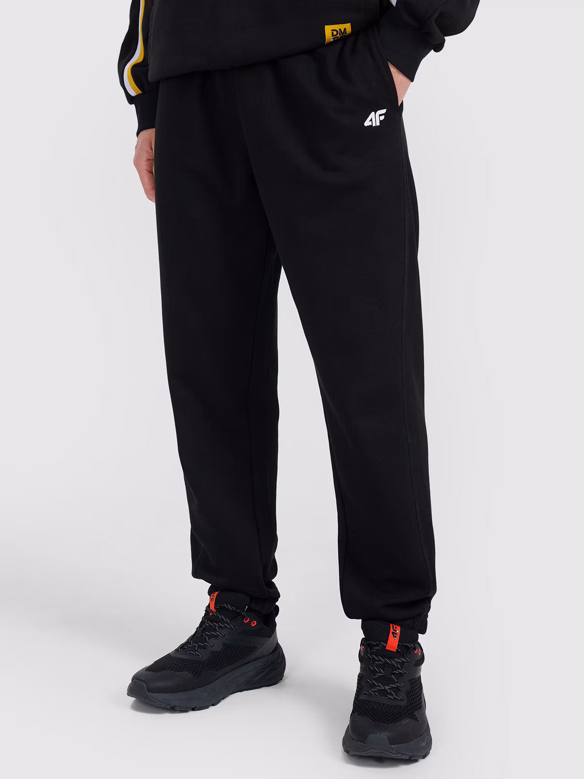 Spodnie dresowe joggery uniseks 4F x Drift Masters - czarne