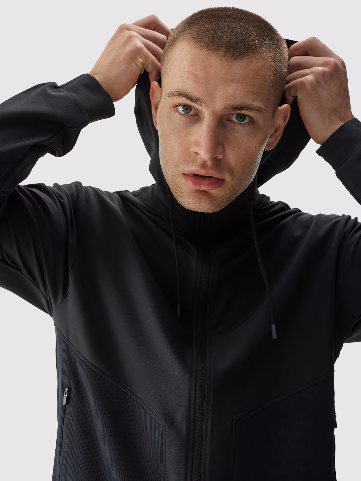 Bluza treningowa regular szybkoschnąca męska - szara