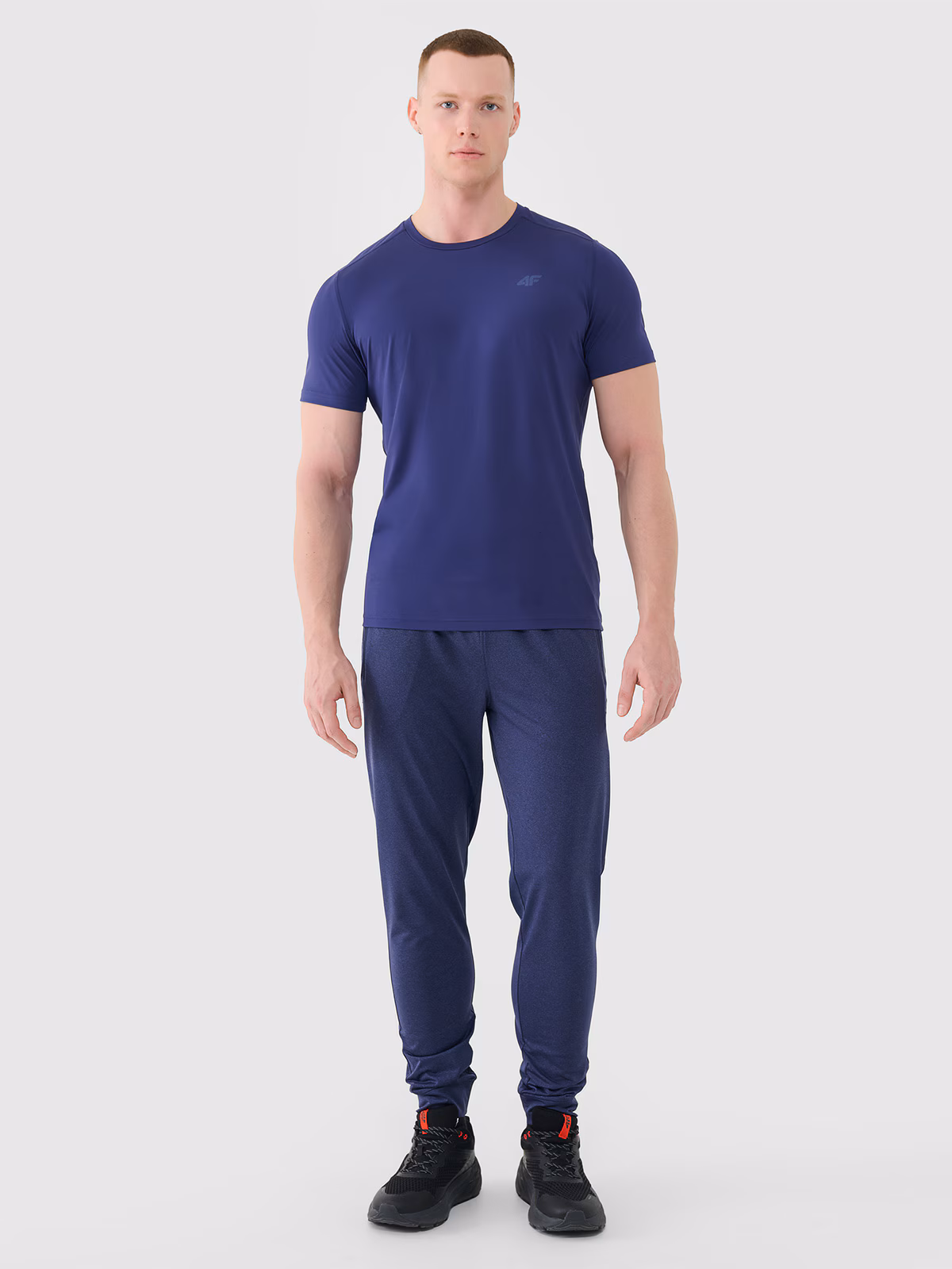 Spodnie treningowe szybkoschnące męskie - granatowe