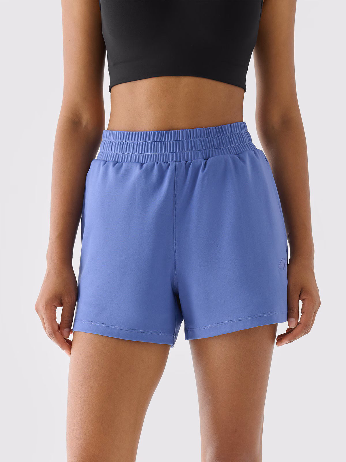 Spodenki treningowe szybkoschnące damskie - fioletowe