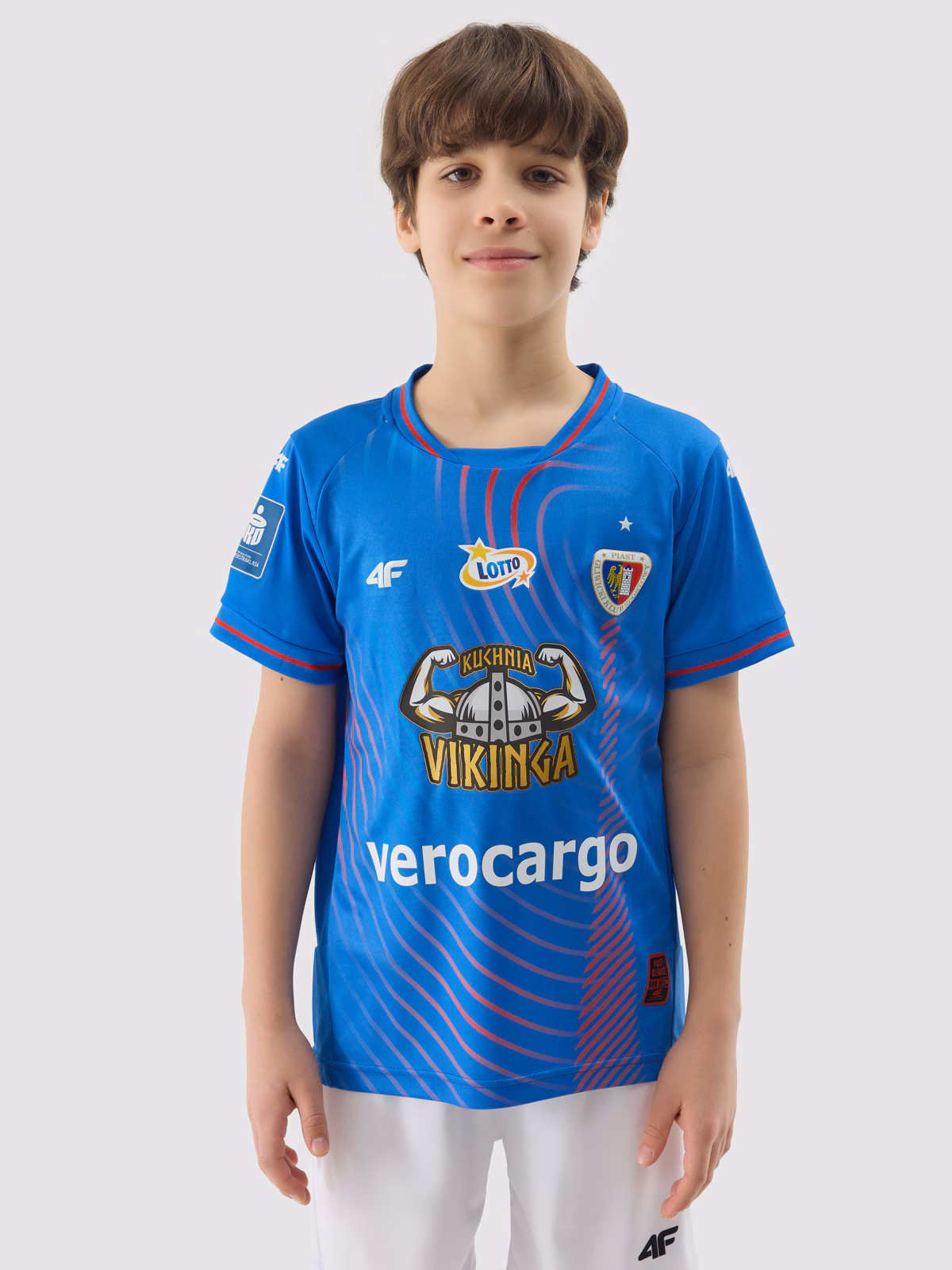 Koszulka klubowa domowa z sezonu 2023/24 dziecięca 4F x Piast Gliwice - multikolor