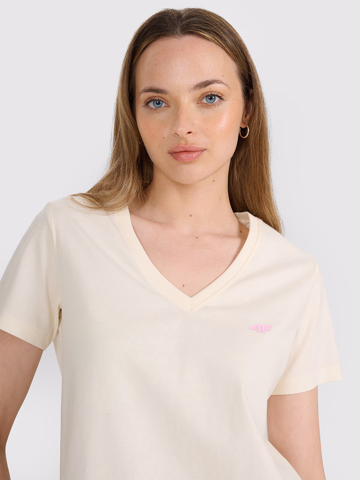 T-shirt oversize gładki damski - czarny