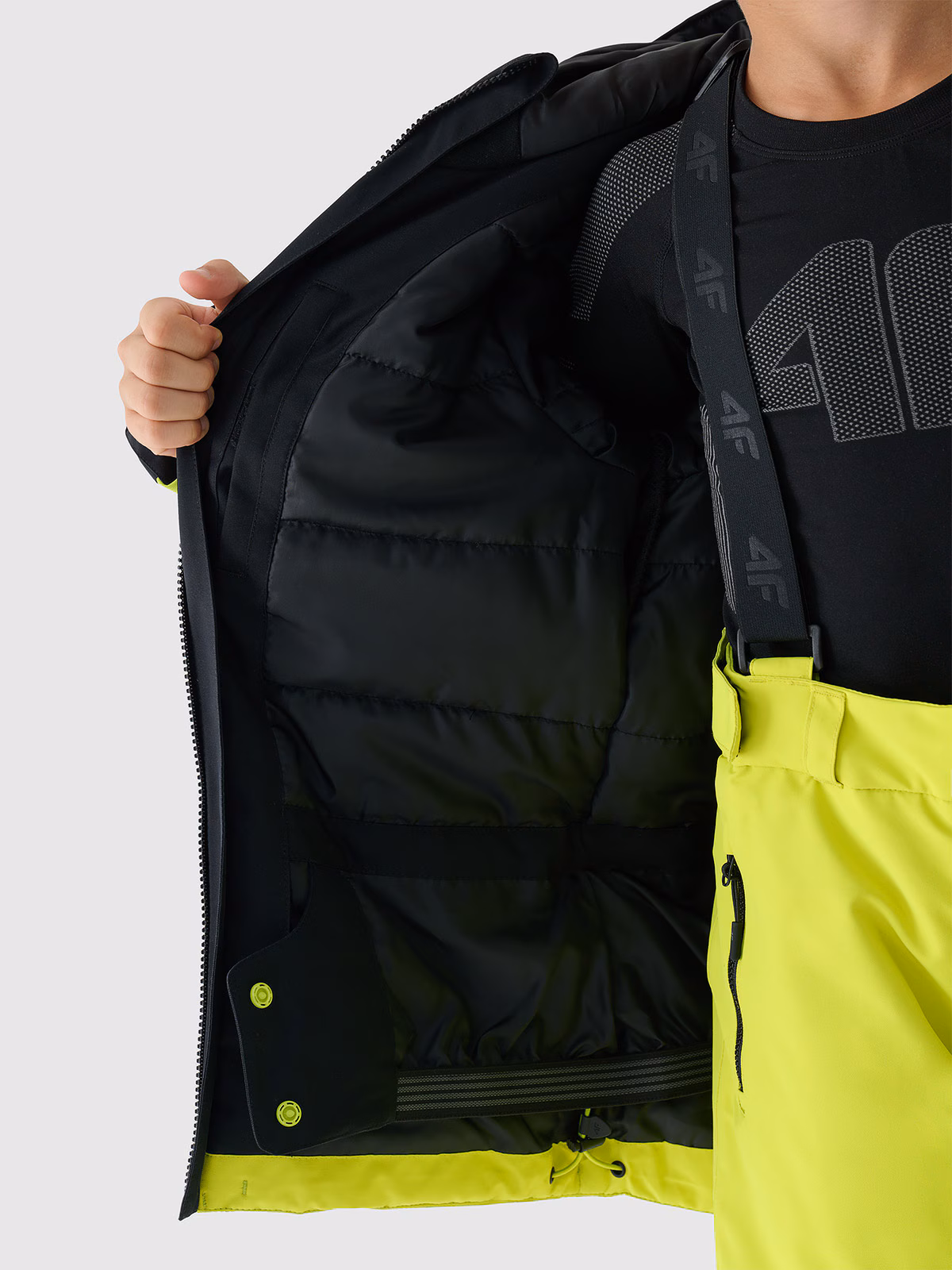 Kurtka narciarska membrana 10000 chłopięca - zielona