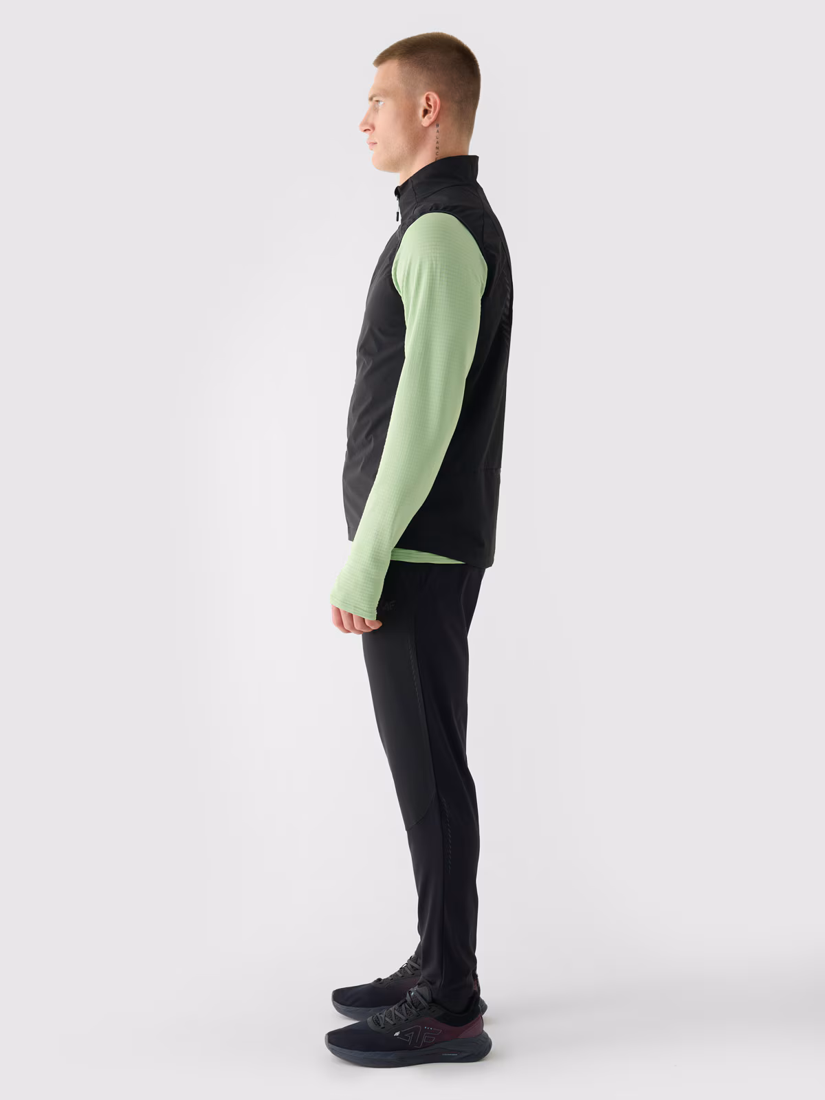 Spodnie do biegania szybkoschnące męskie - szare