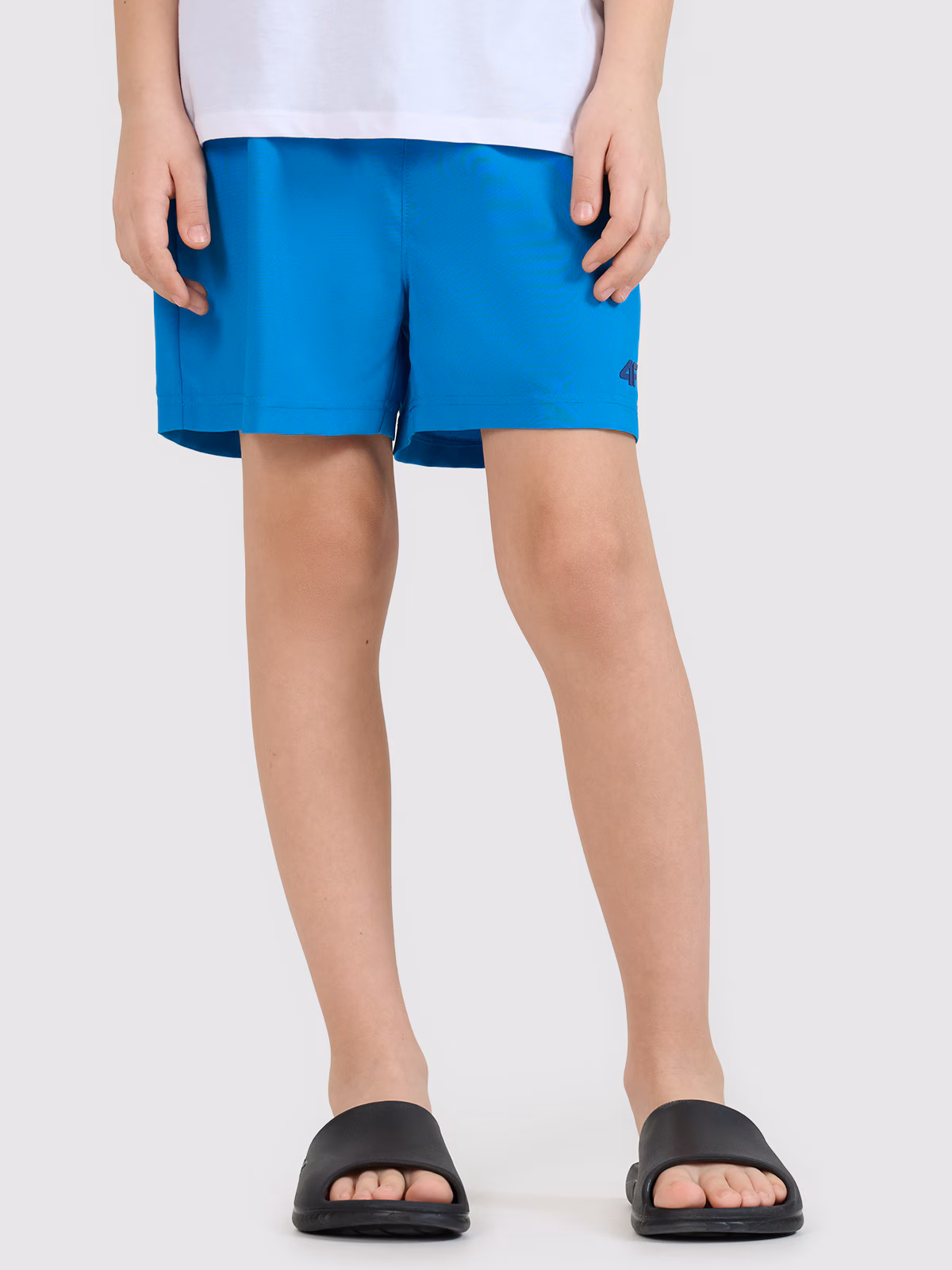 Spodenki plażowe boardshorty chłopięce - niebieskie