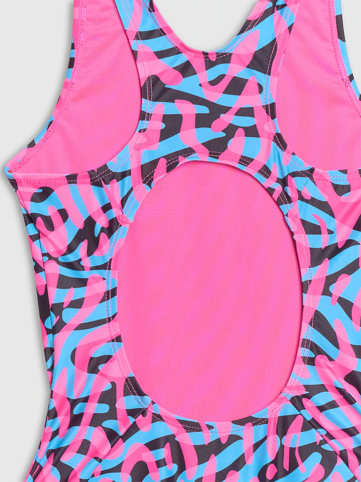 Kostium kąpielowy jednoczęściowy dziewczęcy - multikolor