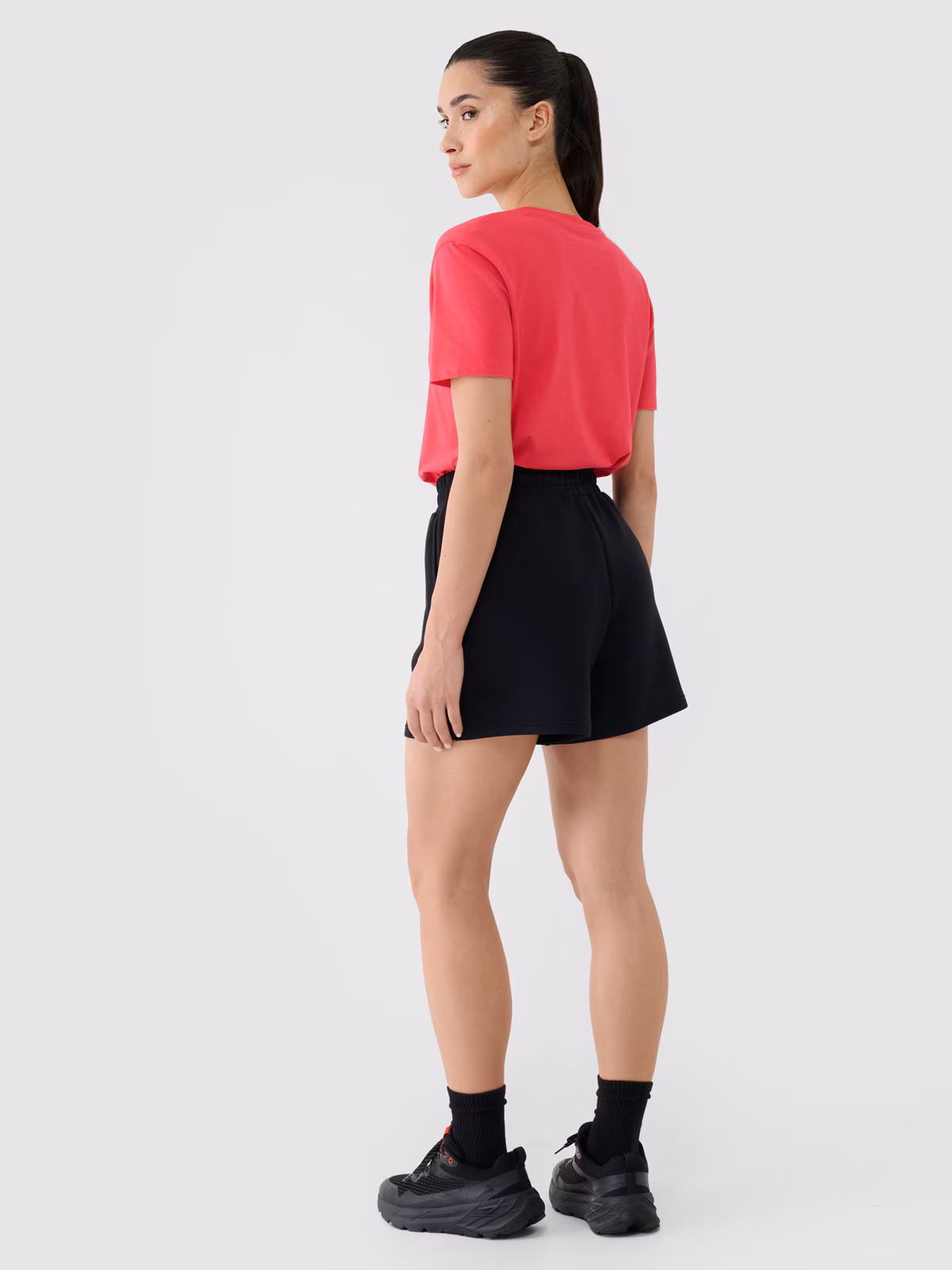 Spodenki dresowe z modalem damskie - niebieskie