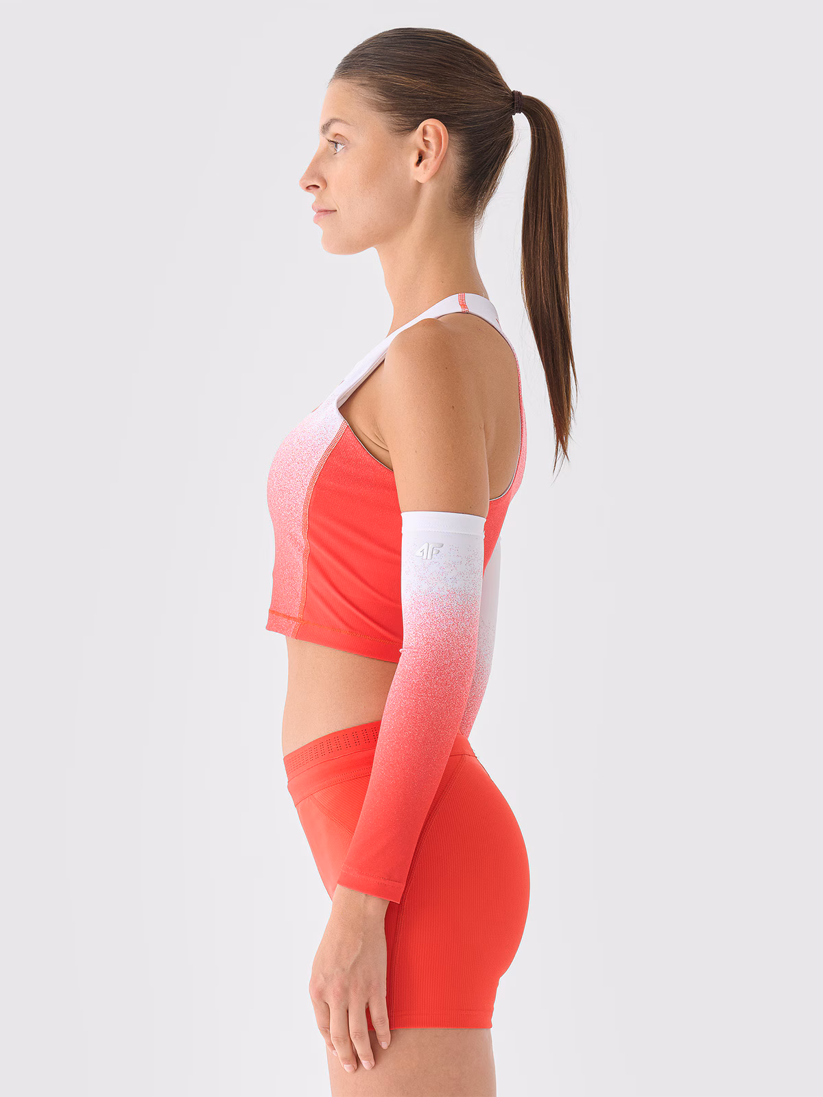 Rękawki sprinterskie uniseks 4F x PZLA - czerwone