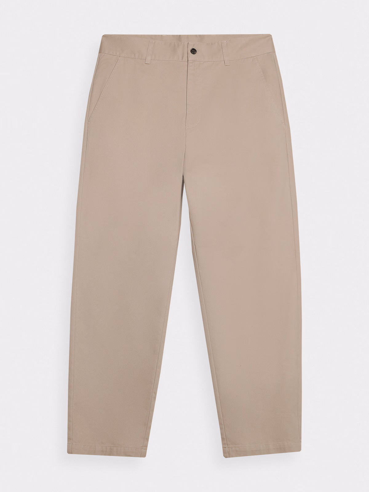 Spodnie tkaninowe o kroju carrot męskie Outhorn - beżowe