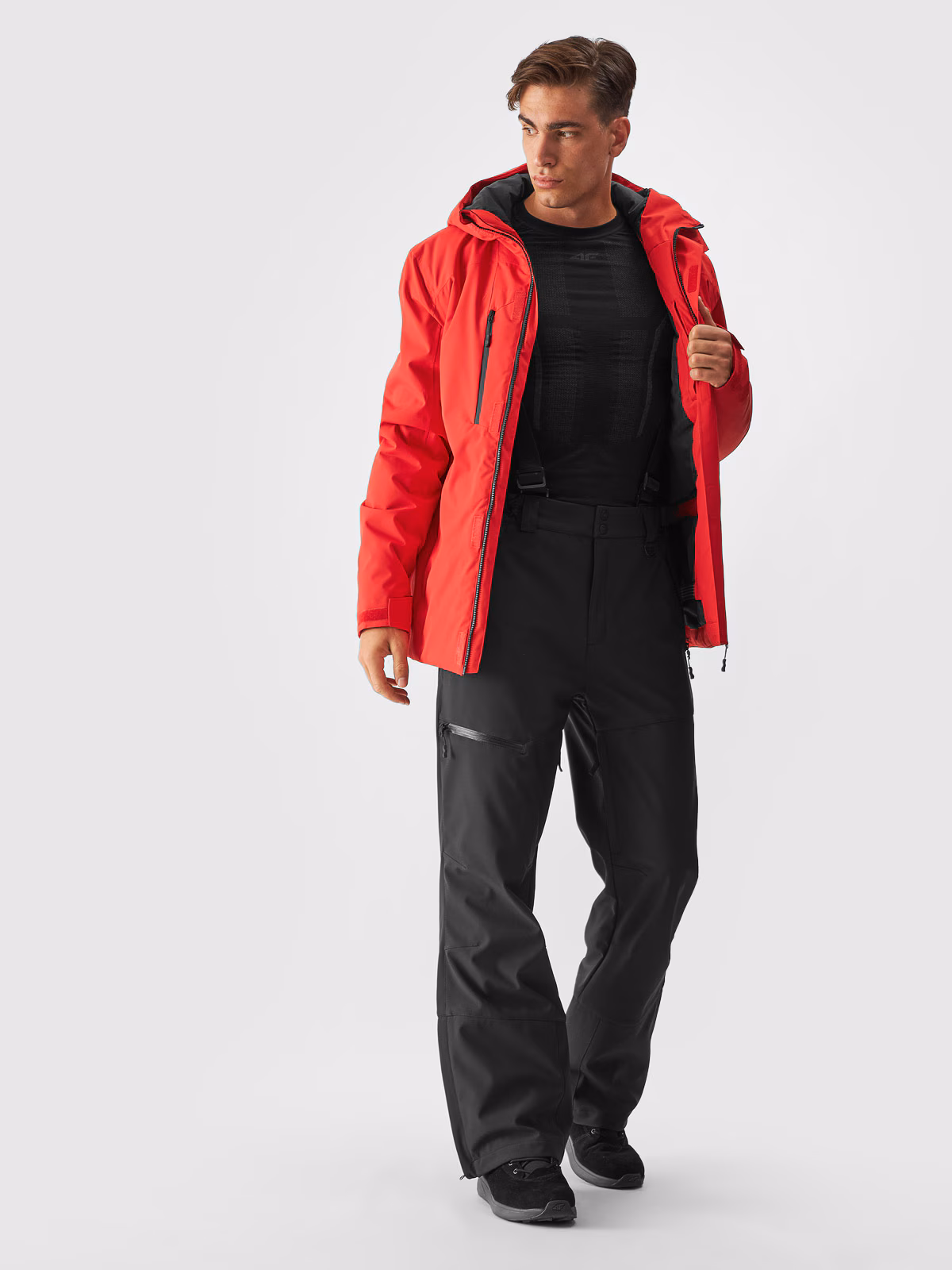 Kurtka narciarska membrana 10000 męska - czerwona