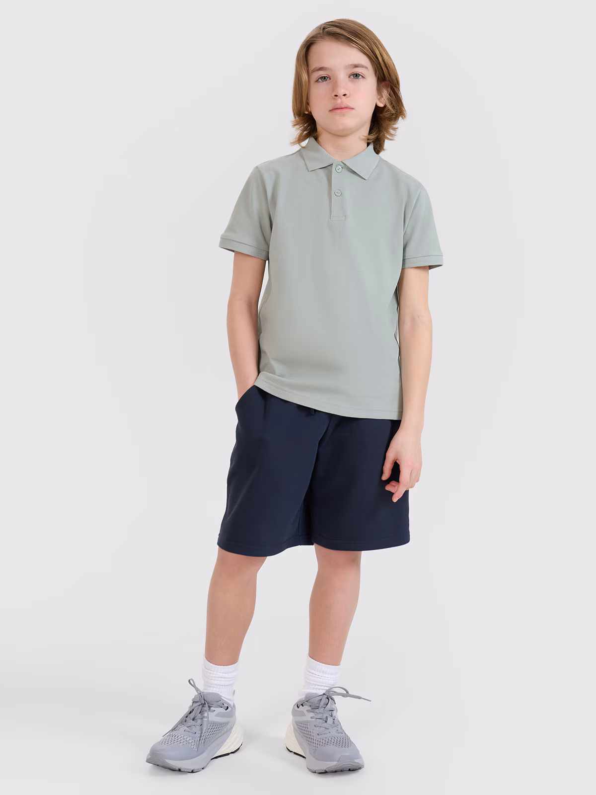 Koszulka polo chłopięca - miętowa