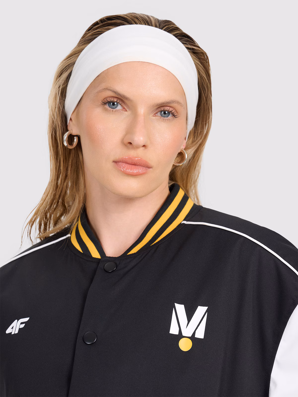 Kurtka przejściowa bomberka uniseks 4F x Drift Masters - czarna